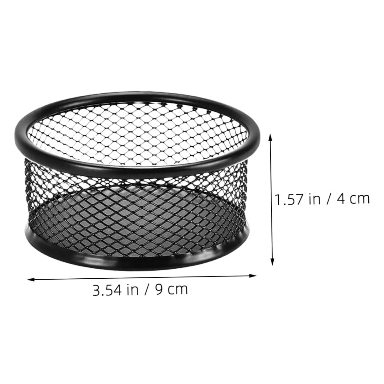 Alipis 3pcs Mesh Paper Clip Holder Black Metal Organizer for Office Home School Paper Clip Dispenser Airflow Design for Desk Storage Stationery Management