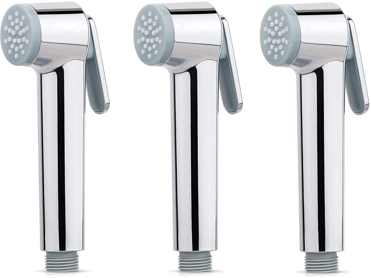 KURIC ABS Health Faucet Gun for Bathroom, Jet Spray for Toilet Shower Faucet, Toilet Bidet, Sink Sprayer, Easy Grip, Leak Proof, Wash Bidet Jet Spray Health Faucet, Gun Only, Chrome Finish- Pack of 3 (B0CY9SLGZV) Amazon Price History, Amazon Price Tracker