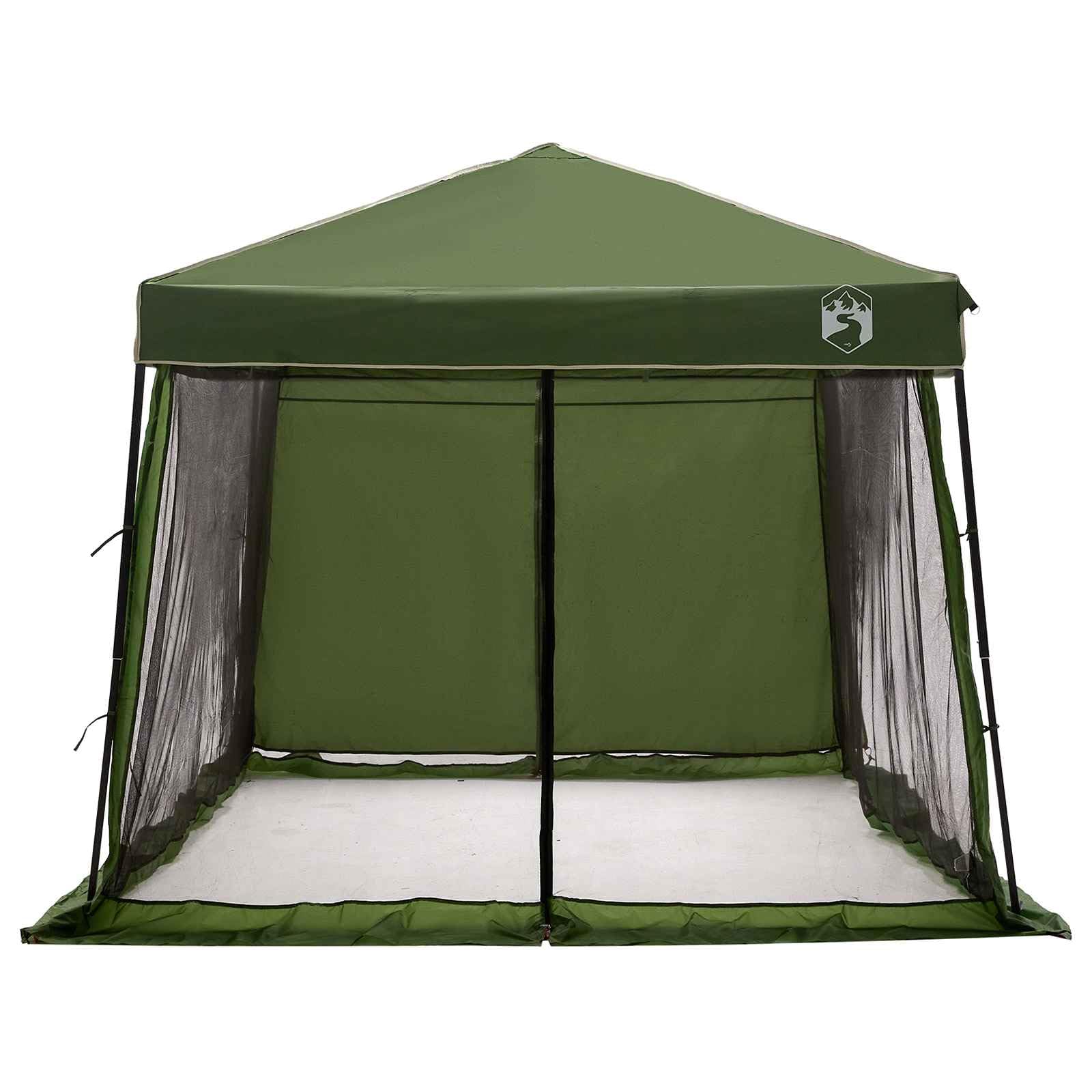 Modernes Campingzelt-Set mit Vordach, 2-teiliges Zelt aus Taffeta und Stoff, Blau, 463 x 280 x 251 cm, für Garten, Terrasse und Outdoor-Events, faltbares Design mit Reißverschluss
