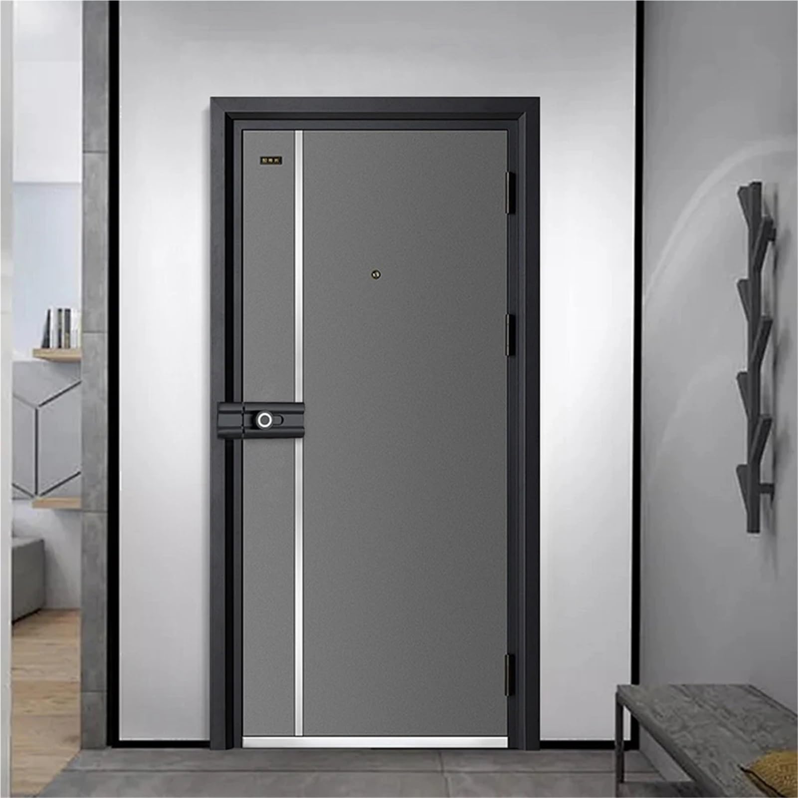 Cerradura de pestillo puerta luminosa, antirrobo, deslizante, sin perforación, seguridad, for muebles Para Puertas(Gold,150mm)