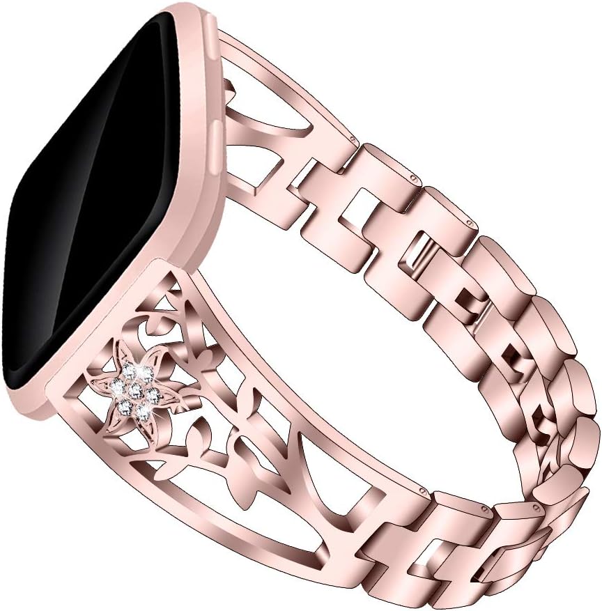 Valchinova Metal Strap for Fitbit Versa Band Replacement Stainless