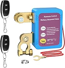 Wireless Remote Control Car Isolator Switch, 12V 240A Battery Disconnect, For Engine up to 4.0L, Energy-Saving Anti-Theft Isolator with 2 Remotes for Car, RV, ATV, Truck, Camper, Boat
