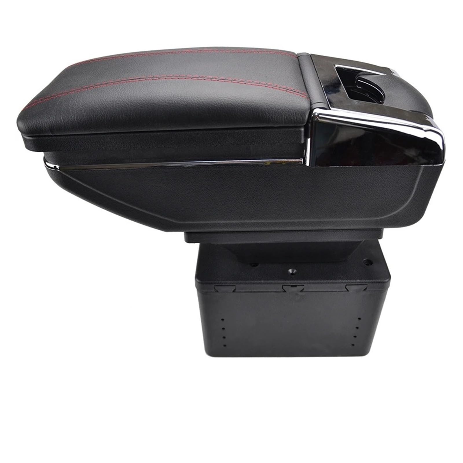 GBGWRMRYX Center Armrest Box For Vauxhall For Tigra For Zafira For Tourer Car Armrest Storage Box Center Centre Console Rotatable Accessories Arm Rest(Red Thread)