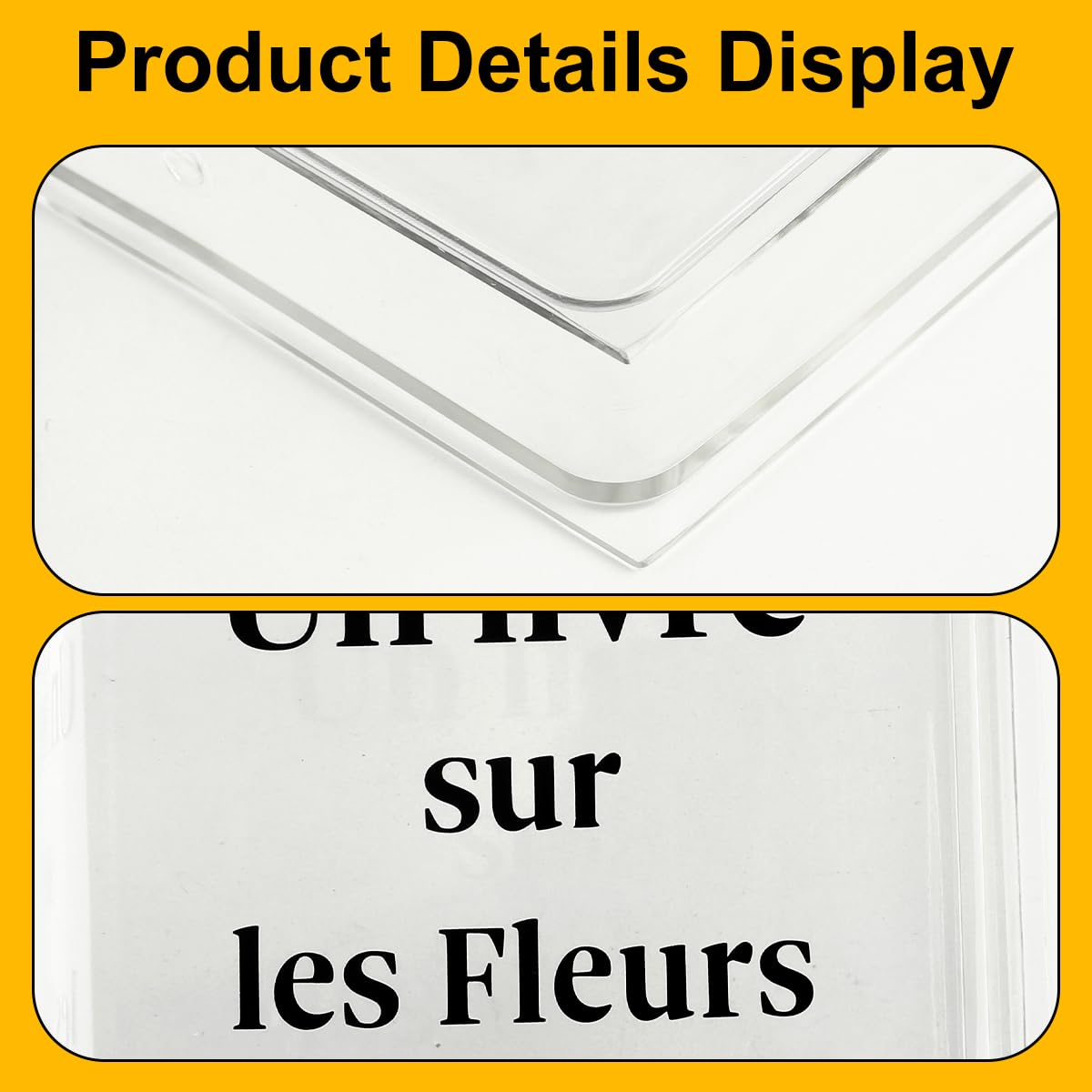 GLADFRESIT Transparent Book Flower Vase Simple High-End Style Acrylic Vase Decoration for Placement In Bedroom Study - Image 3
