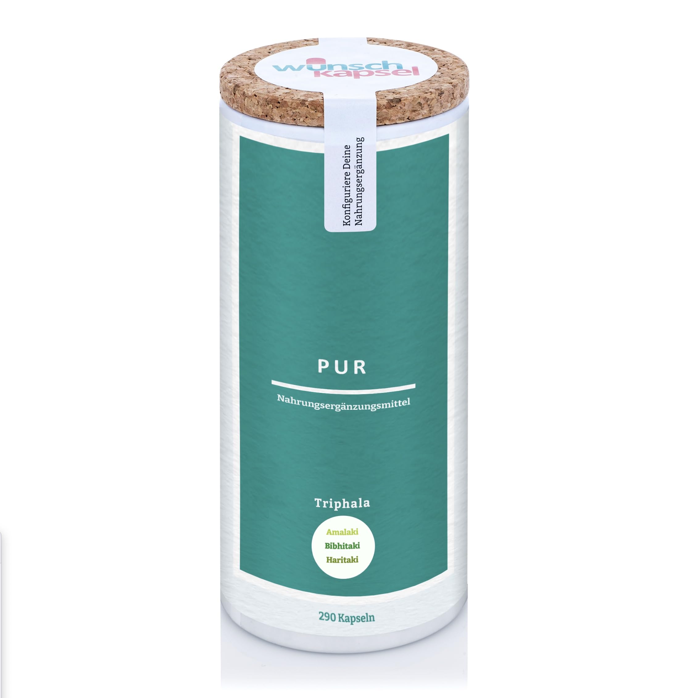 Triphala Pur (500 mg pro Tag), Amalaki, Bibhitaki und Haritaki, 290 Kapseln Inhalt, der Klassiker der ayurvedischen Medizin