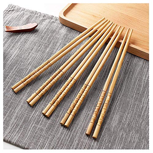 10-Pairs Reusable Bamboo Chopsticks Set, Travel Chopsticks With Case Reusable Chinese Korean Japanese Bamboo Portable Chopsticks Utensil Dishwasher Safe #TOP2