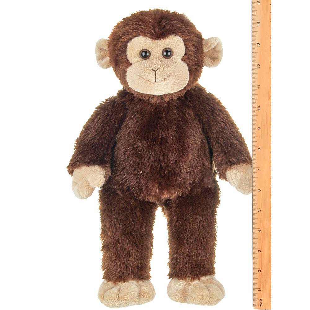 Bearington Bing Chimpanzee Plush - 10.5 Inch Soft Stuffed Animal Monkey