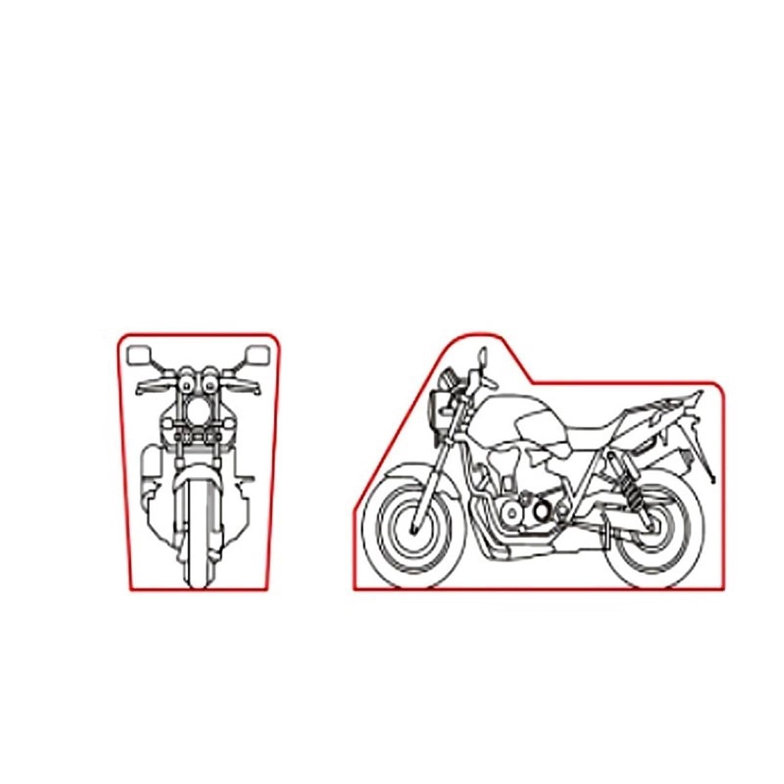Funda Impermeable Motocicleta para Bajaj Boxer CT100 con Bandas Reflectantes, Orificios para Candado Y Bolsa De Almacenamiento