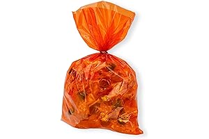 GAKA Orange Cellophane Treat Bags for Parties