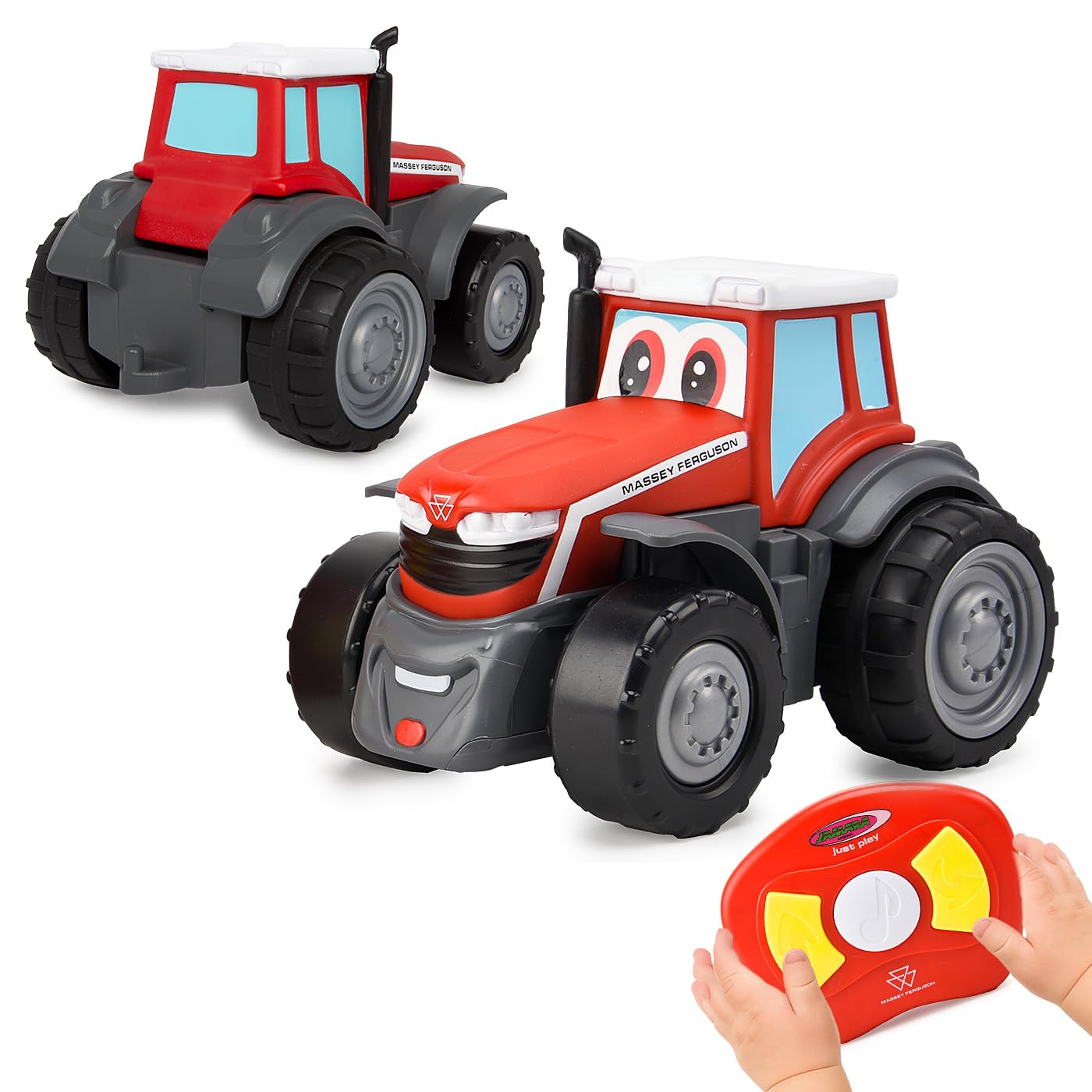 Jamara Massey Ferguson My First 405321 Tracteur RC 2,4 GHz avec Son – Jouet agricole, Jouet agricole, Cadeau pour Enfants, Premier véhicule télécommandé