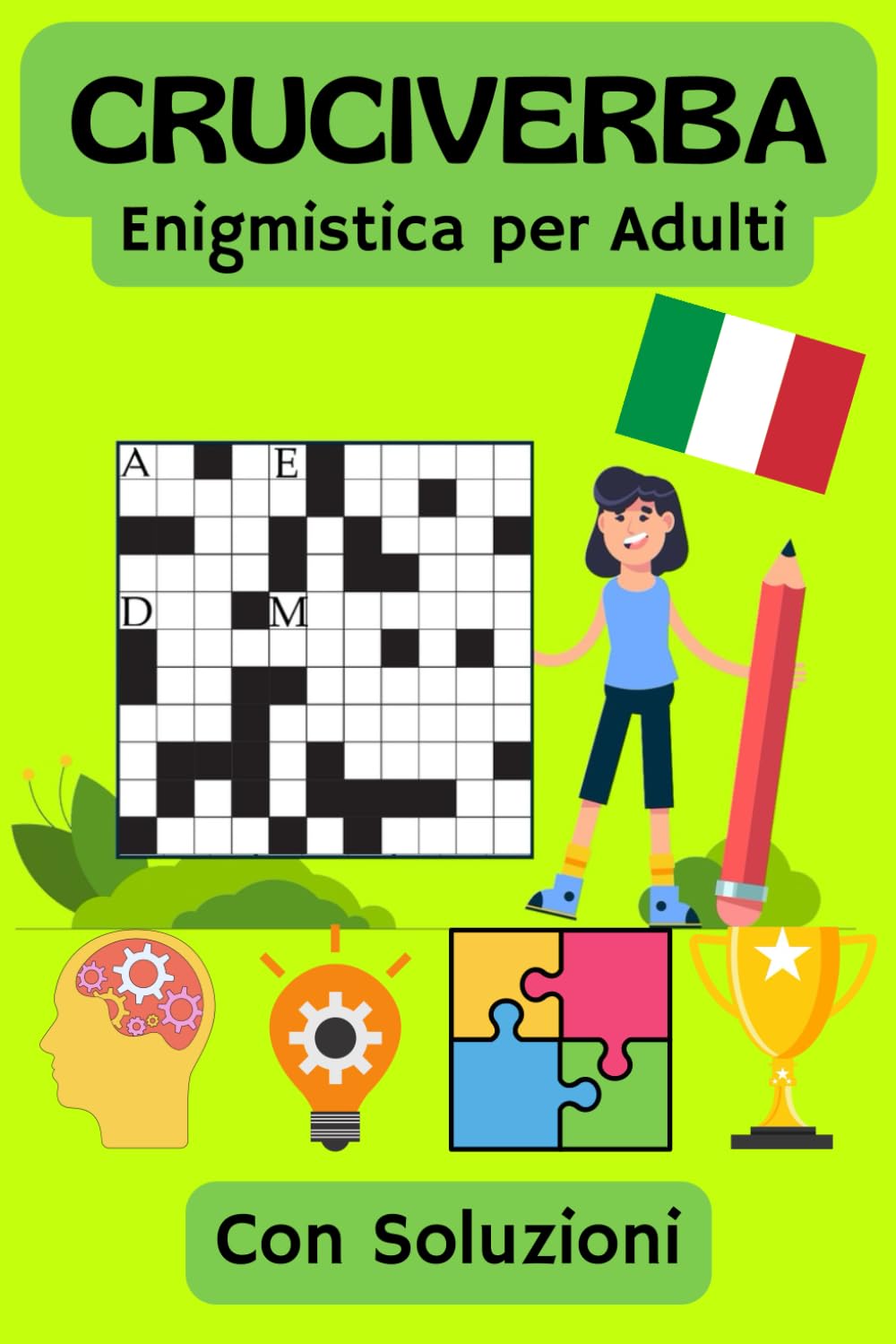 Cruciverba, parole crociarte: Enigmistica per adulti in italiano
