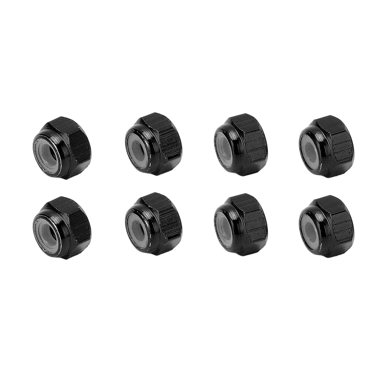 RC Wheel Lock Nut, 8pcs Aluminum Alloy Lock Nut Nylon Lining M2