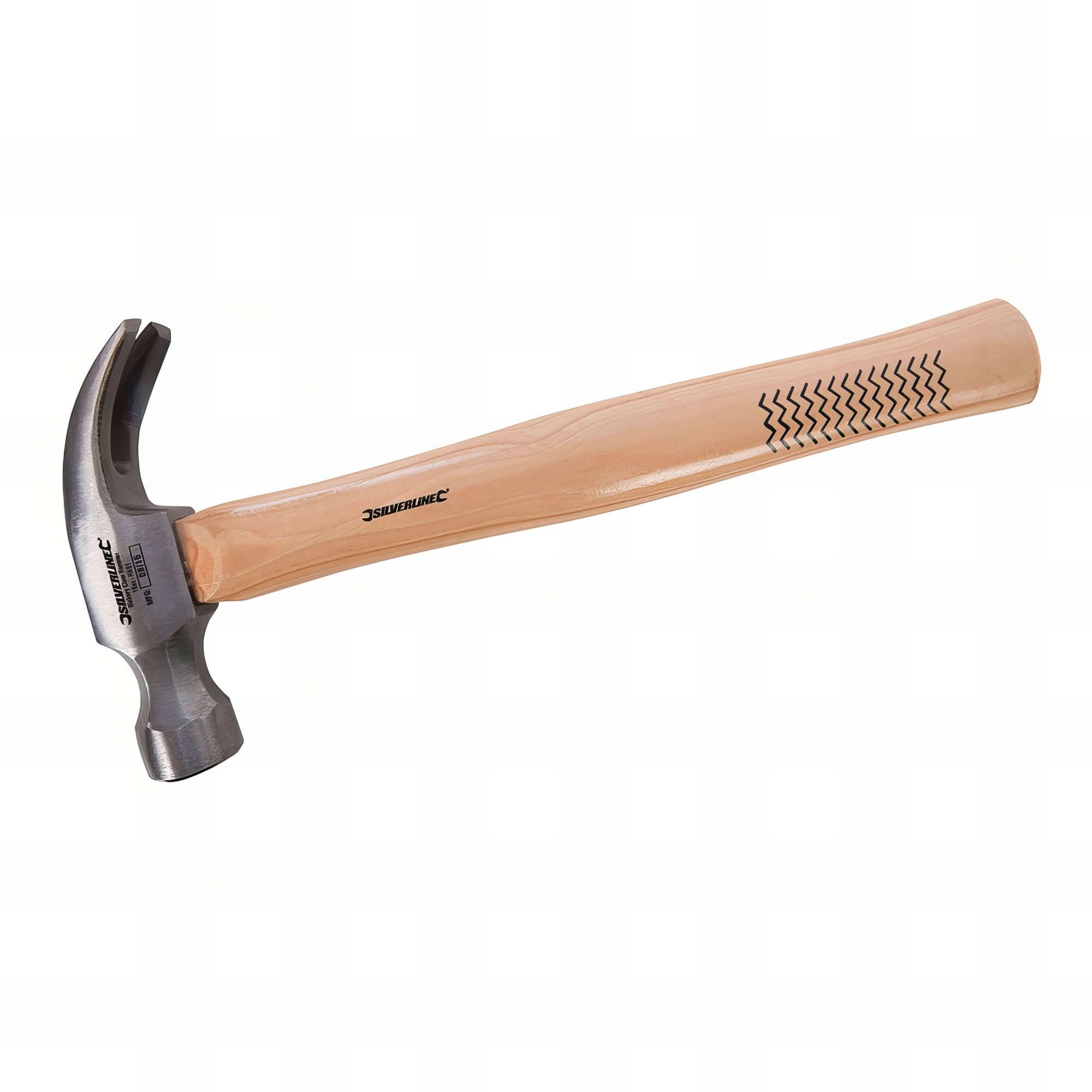 Silverline Beige Claw Hammer Hickory 16 Oz (454G) (Ha01)