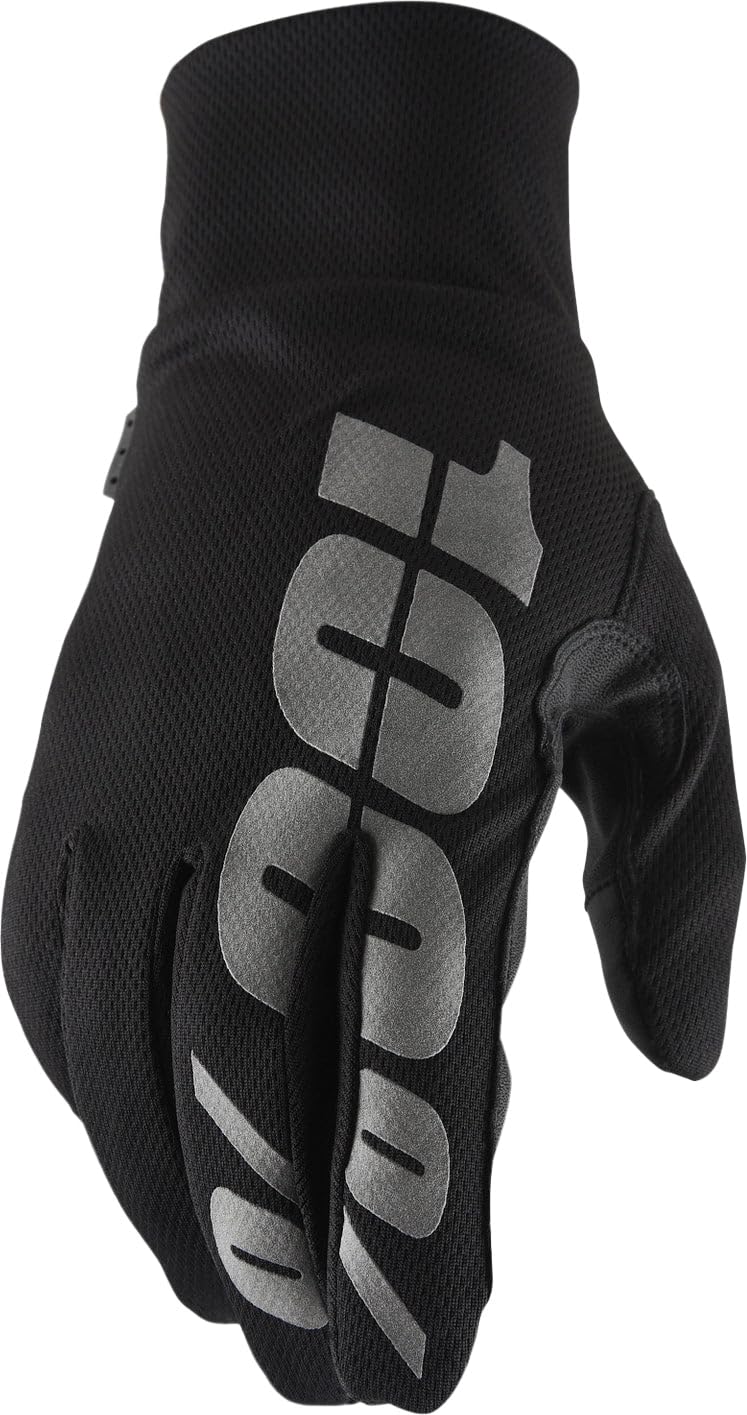 100% HYDROMATIC Motocross and Snowmobile Gloves - Water Resistant MX & Powersport Racing Protective Gear