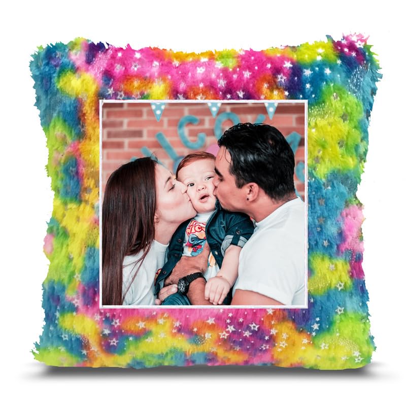 Fur Personalized Gift Photo Cushion for Boyfriend Girlfriend Husband Wife on Occasions Valentine's Day Birthday Anniversary Special Love Gift Square 15x17 inch, Multi (PC77)-image-38