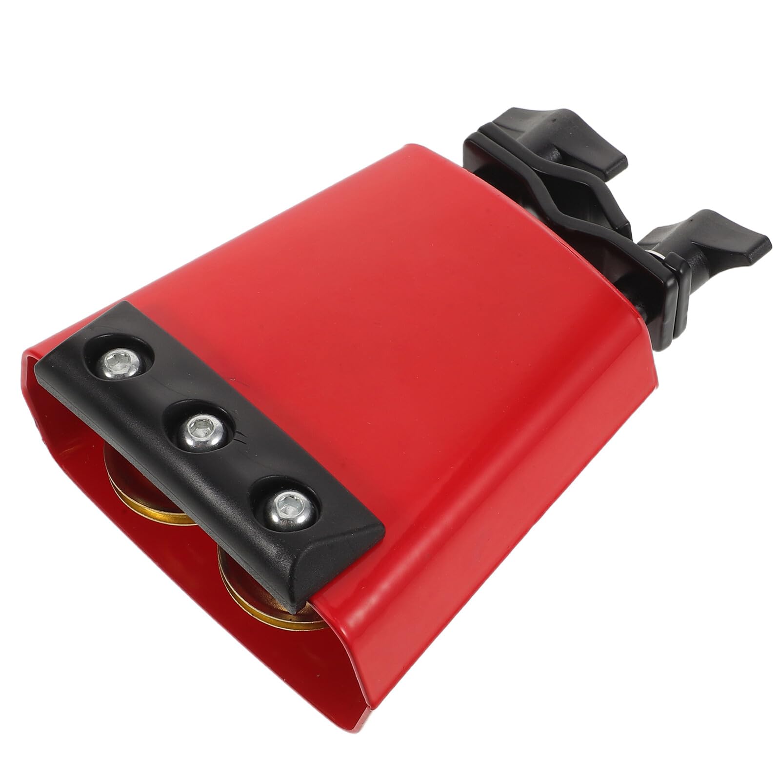 Tamburo Campanaccio in Metallo di Campanacci per Batteria con Striscia Sordina Accessorio per Tamburo Montabile per Percussioni