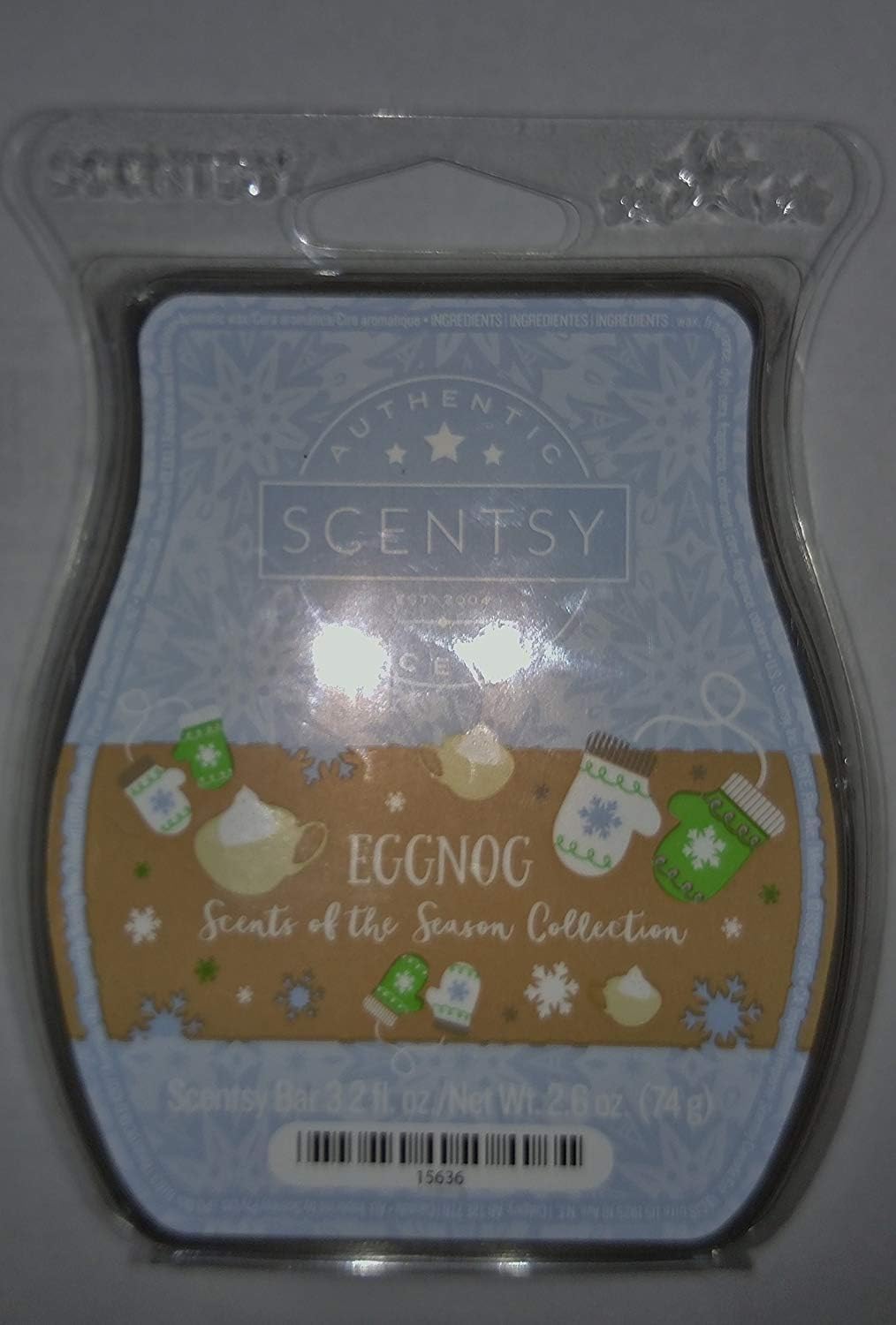 Scentsy Eggnog Bar Wickless Candle Tart Wax 3.2 Oz Home