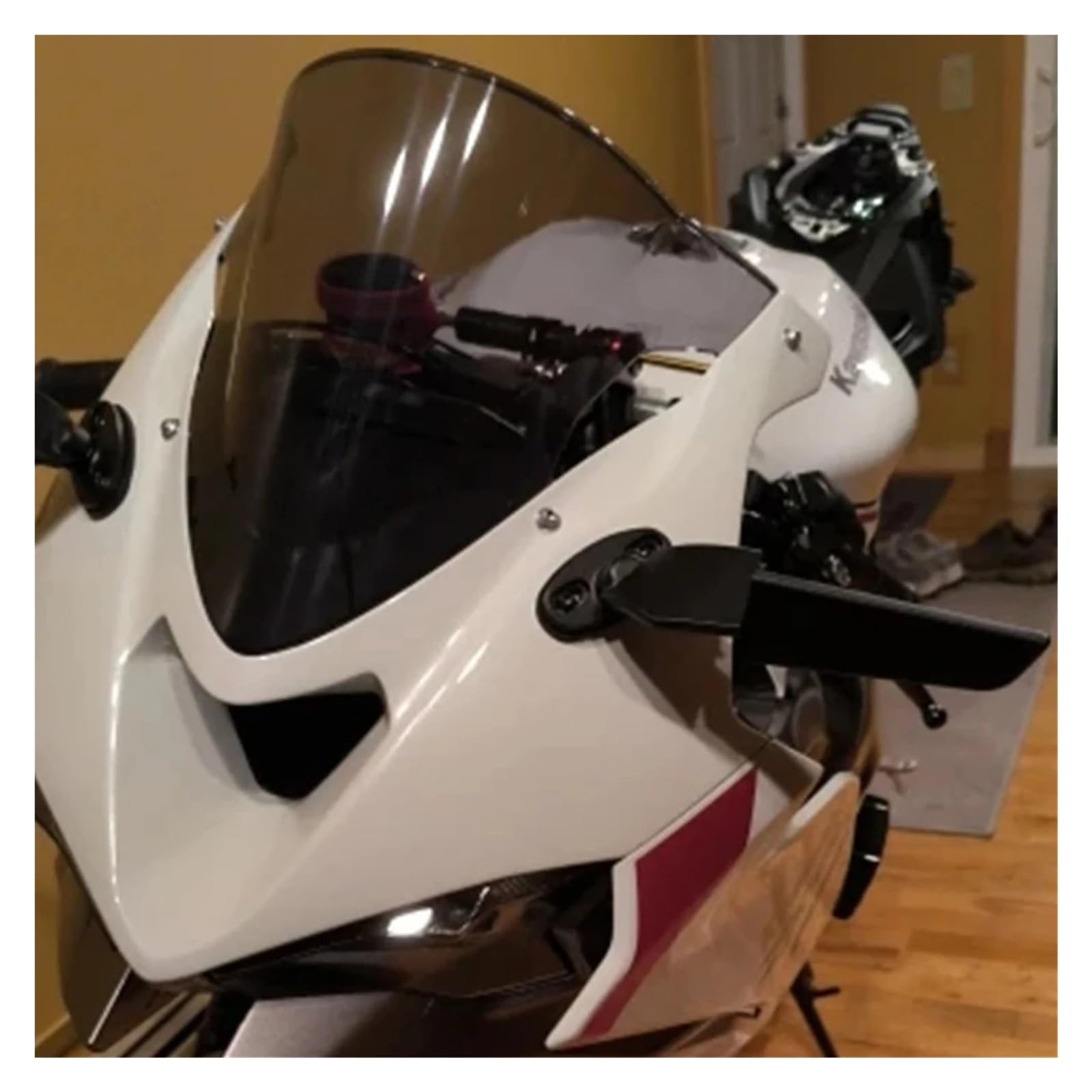 Przednia szyba motocyklowa Pasuje Do Kawasaki Ninja ZX-6R 2024 2025 2026 Motocyklowe Deflektory Szyby Przedniej powietrzadeflektor(Light Smoke)