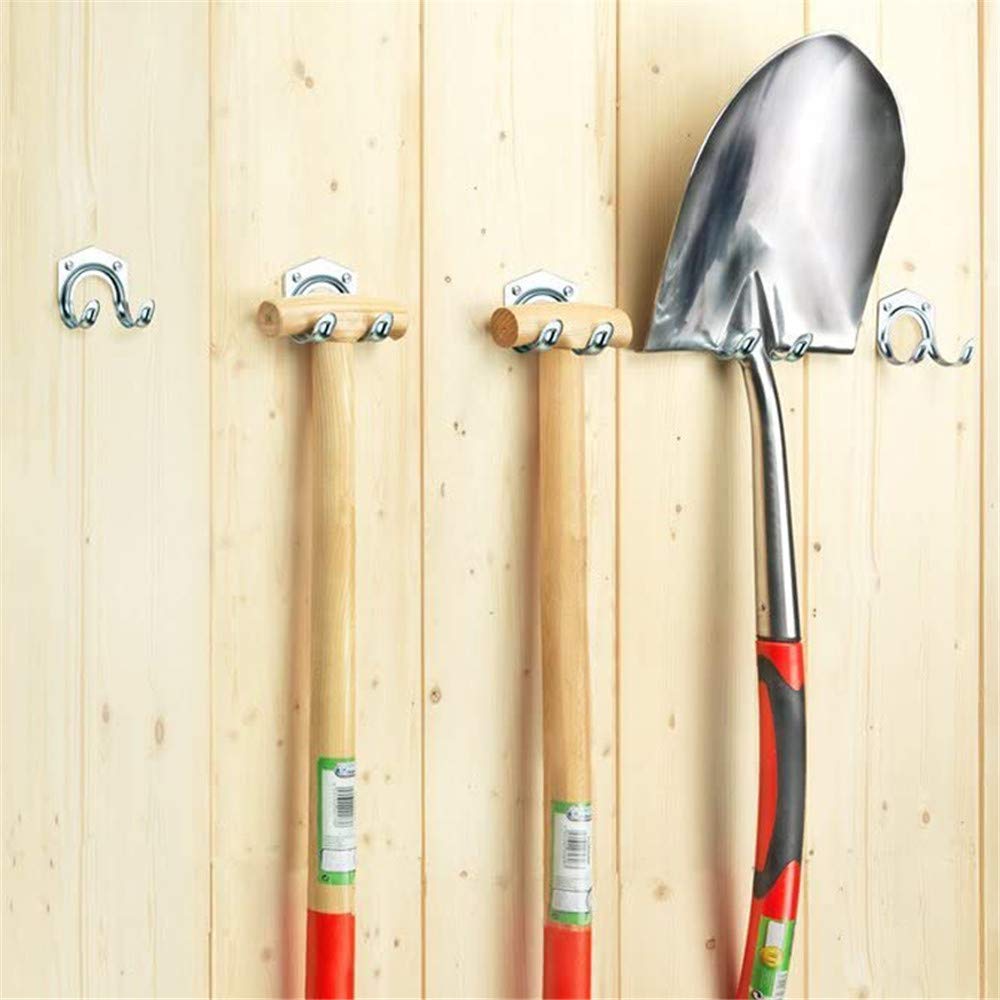 Tool Storage Hooks 10 Packs Garden Tool Wall Mounted Hanger Racks for Sheds Warehouse Garage