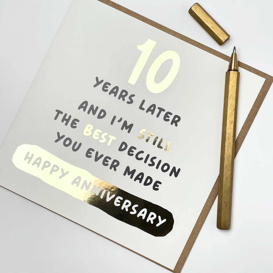 Biglietto Per Il Decimo Anniversario Di Matrimonio, 10 Anniversario Di - Foto 9