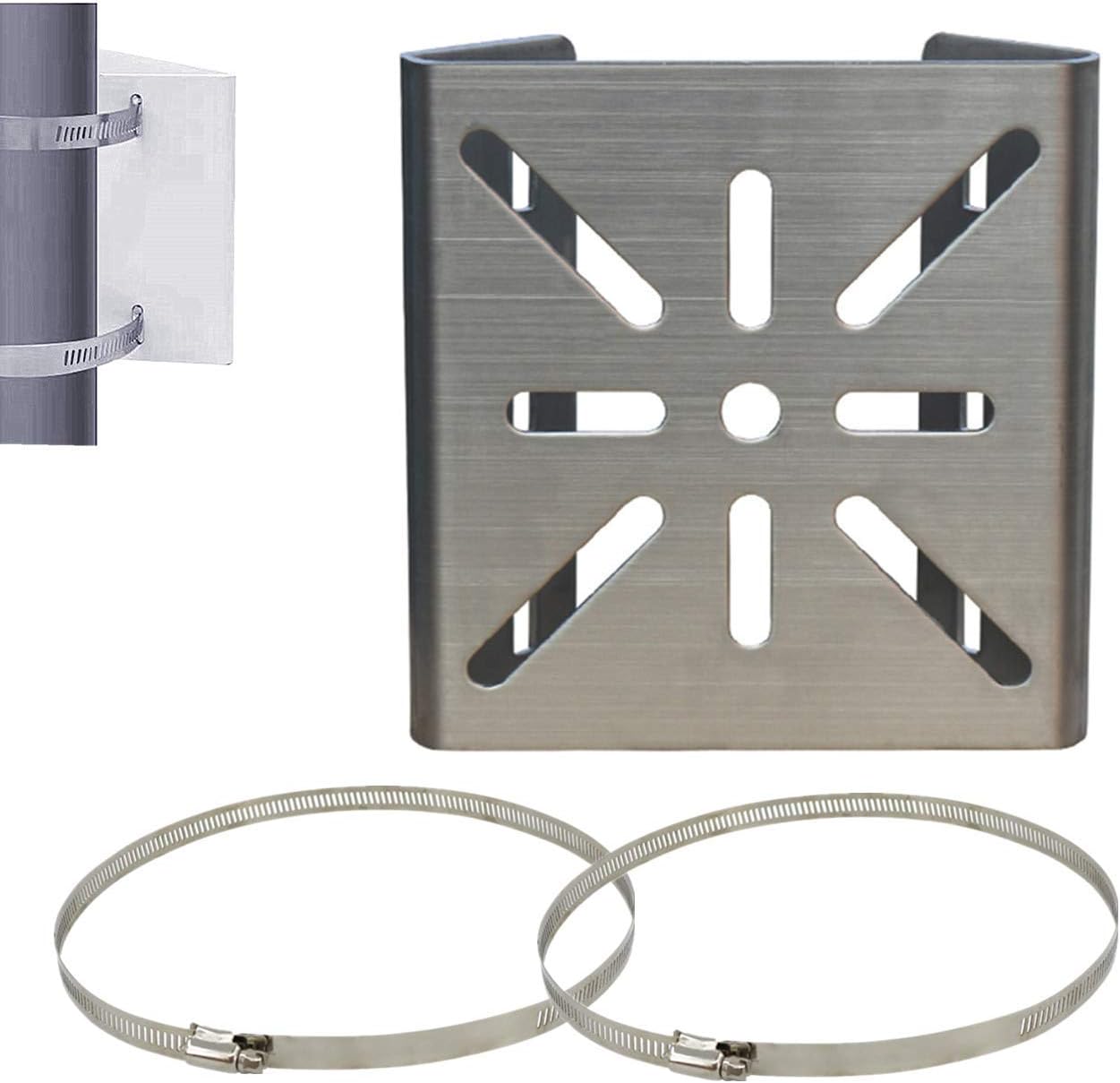 BeElion Universal Stainless Steel Vertical Pole Mount