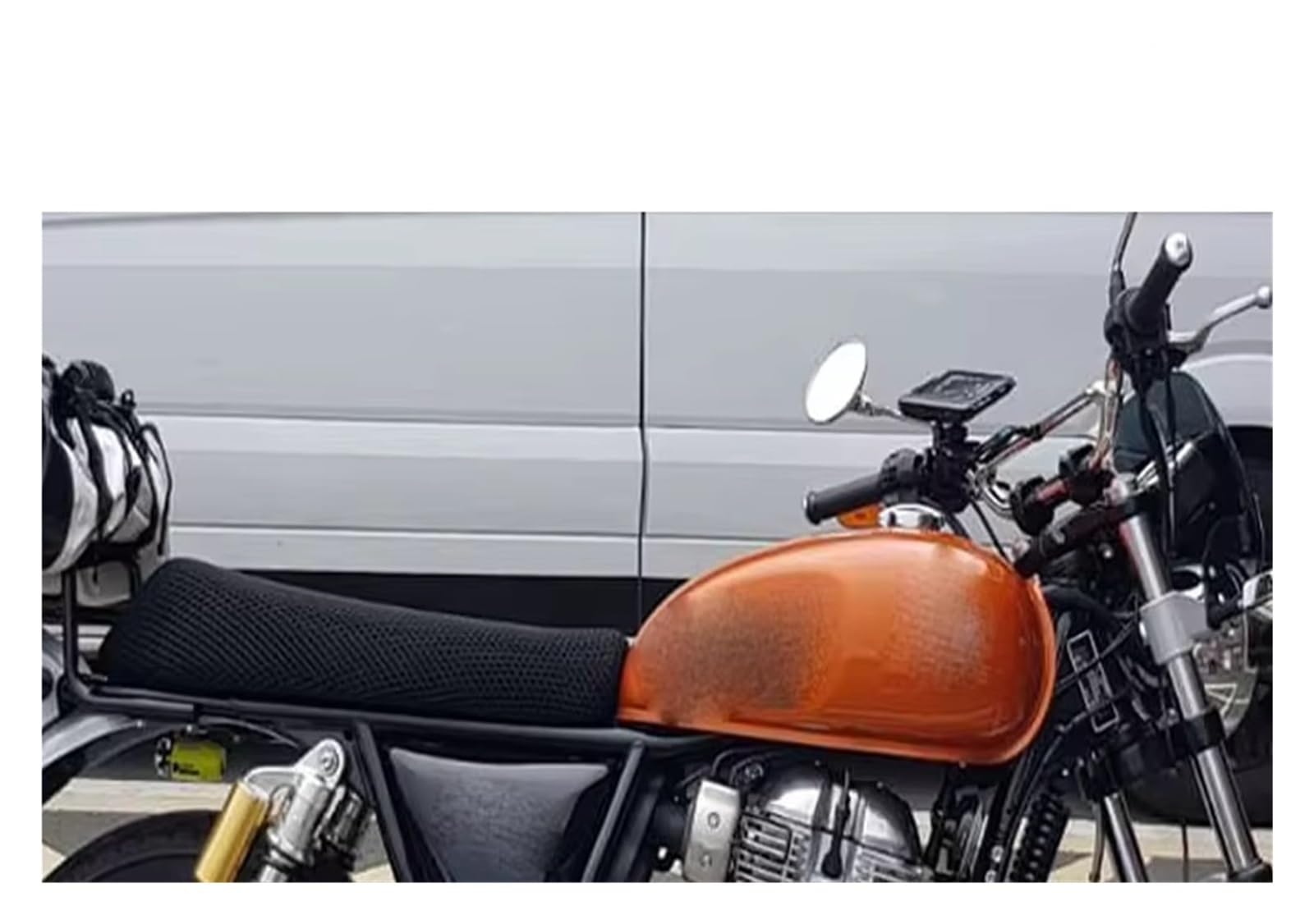 Moto Copri Sedili Per Royal Per Enfield Per Interceptor 650 Coprisedile per moto Cuscino traspirante per isolamento termico