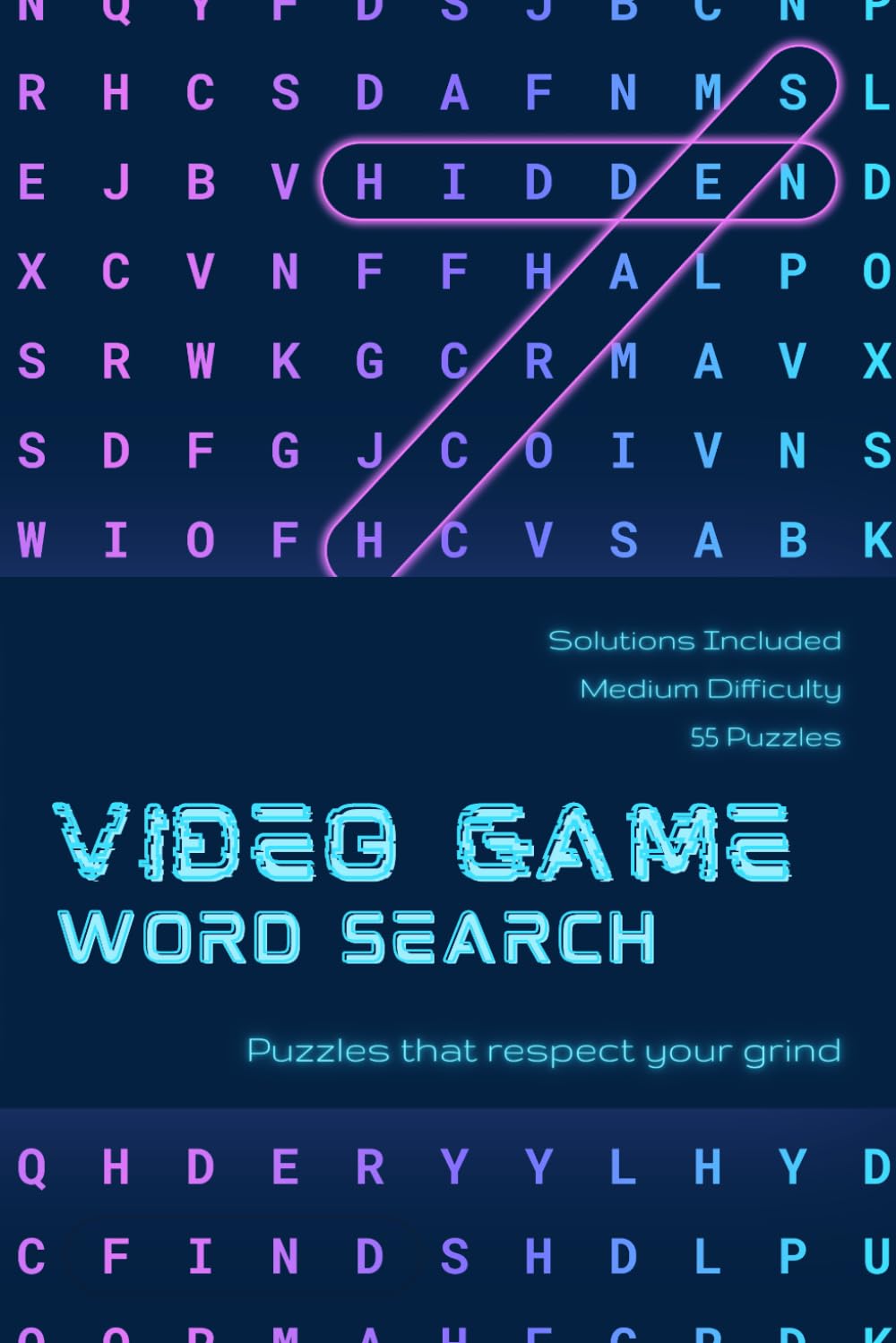 Video Game Word Search Puzzle Book for Teens: Gaming Puzzles Featuring RPG, Esports, Strategy and More | 55 Medium Difficulty Word Searches | Fun ... for Gamers Ages 12–18 | Solutions Included