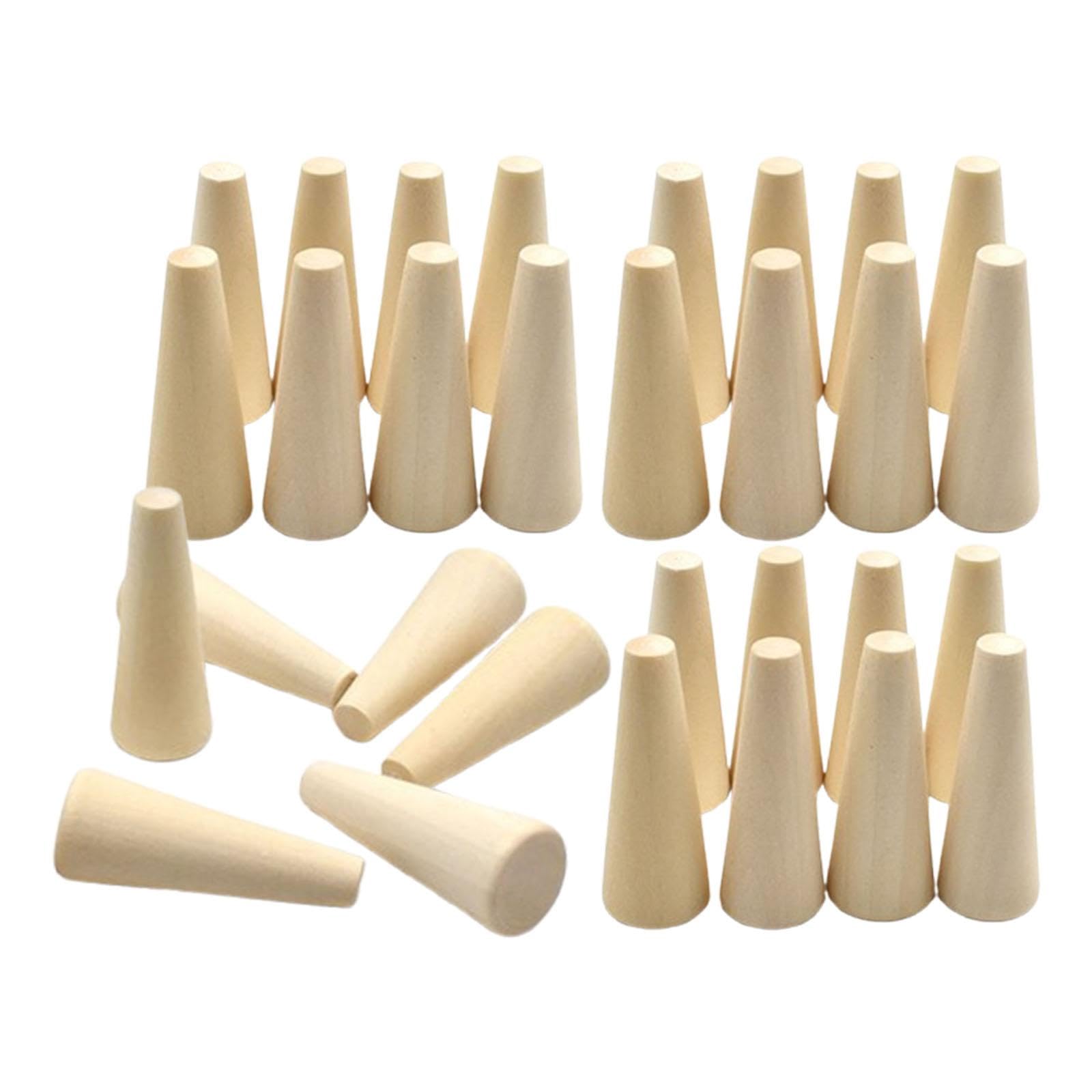 Harilla 30 Porta Anelli In Legno A Forma Di Cono – Display Per Gioielli, Organizzatore Per Anelli, Salvaspazio Per Vetrine E Negozi