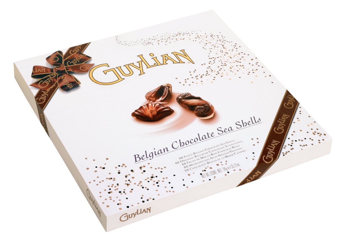 GuyLian Artisan Belgian Chocolate Sea Shells Box 1kg 88 Sea Shells