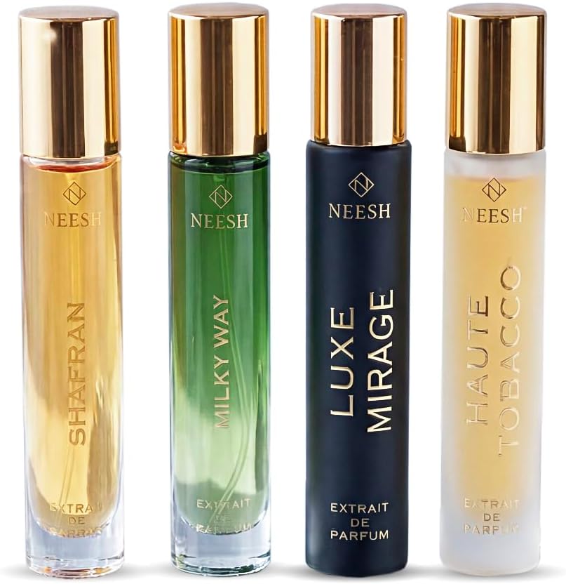 Neesh Winter Special Extrait De Parfum Combo for Men | 4 x 15ml Long Lasting Premium Fragrances | Luxury Gift Set