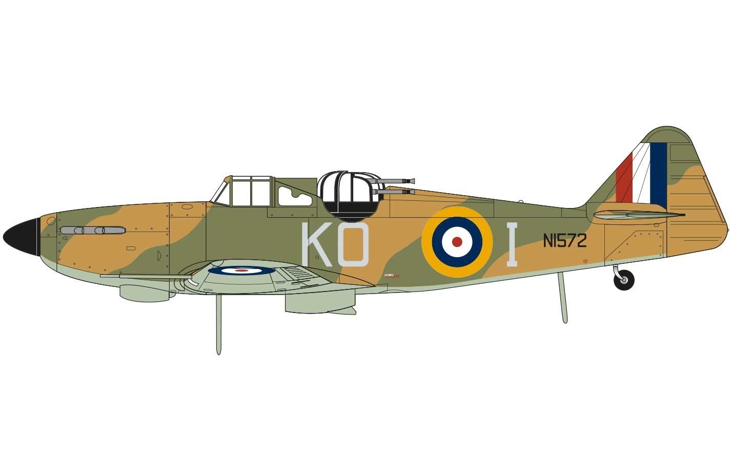 Airfix A05128 - zestaw modelarski Boulton Paul Defiant Mk.I
