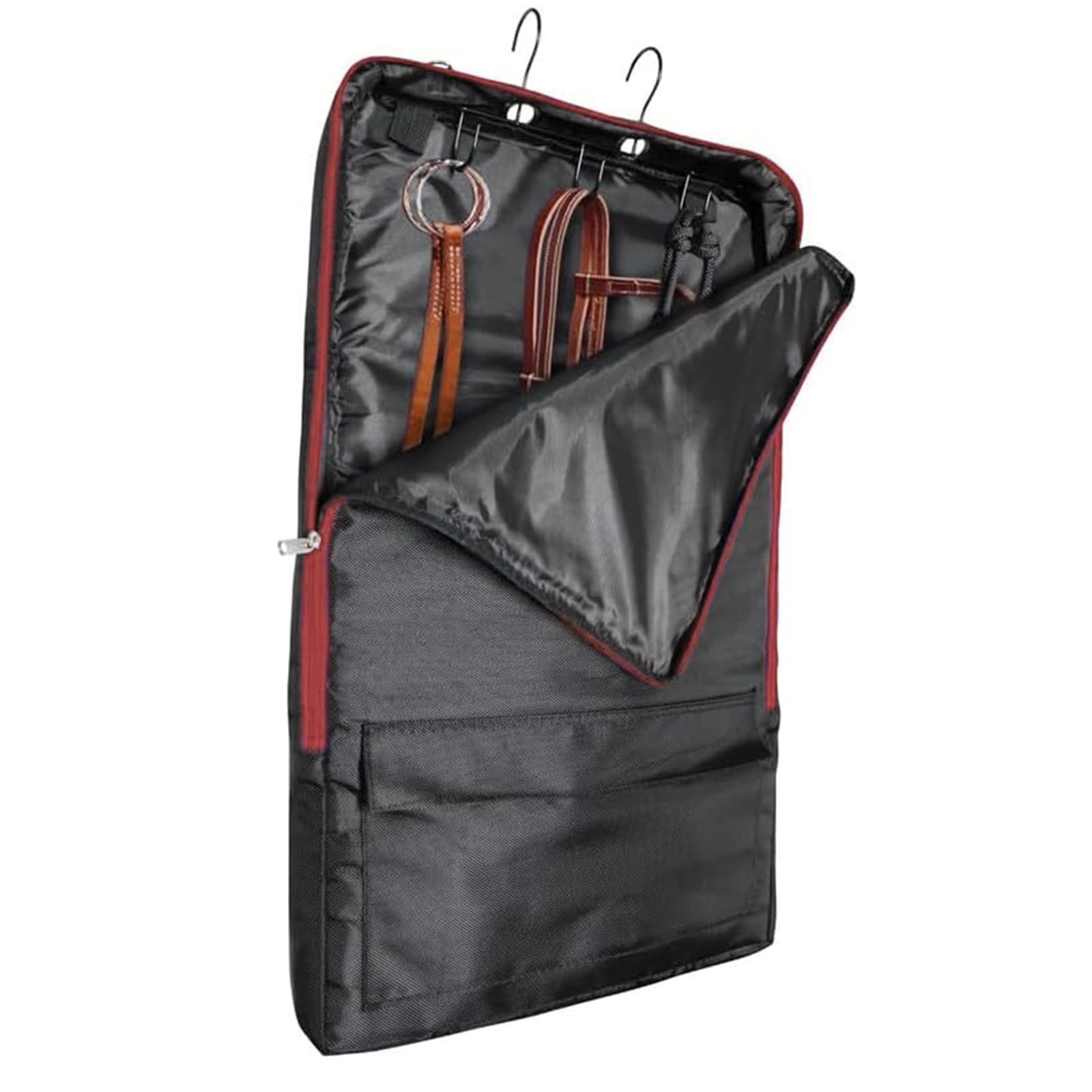 ASOOLL Zaumzeugtasche für Pferde, Zaumzeug mit 3 Zinken, Tragetasche für Pferdegeschirr, Zaumzeugtasche, Zaumzeugtasche mit Haken zur Aufbewahrung von Pferdeausrüstung