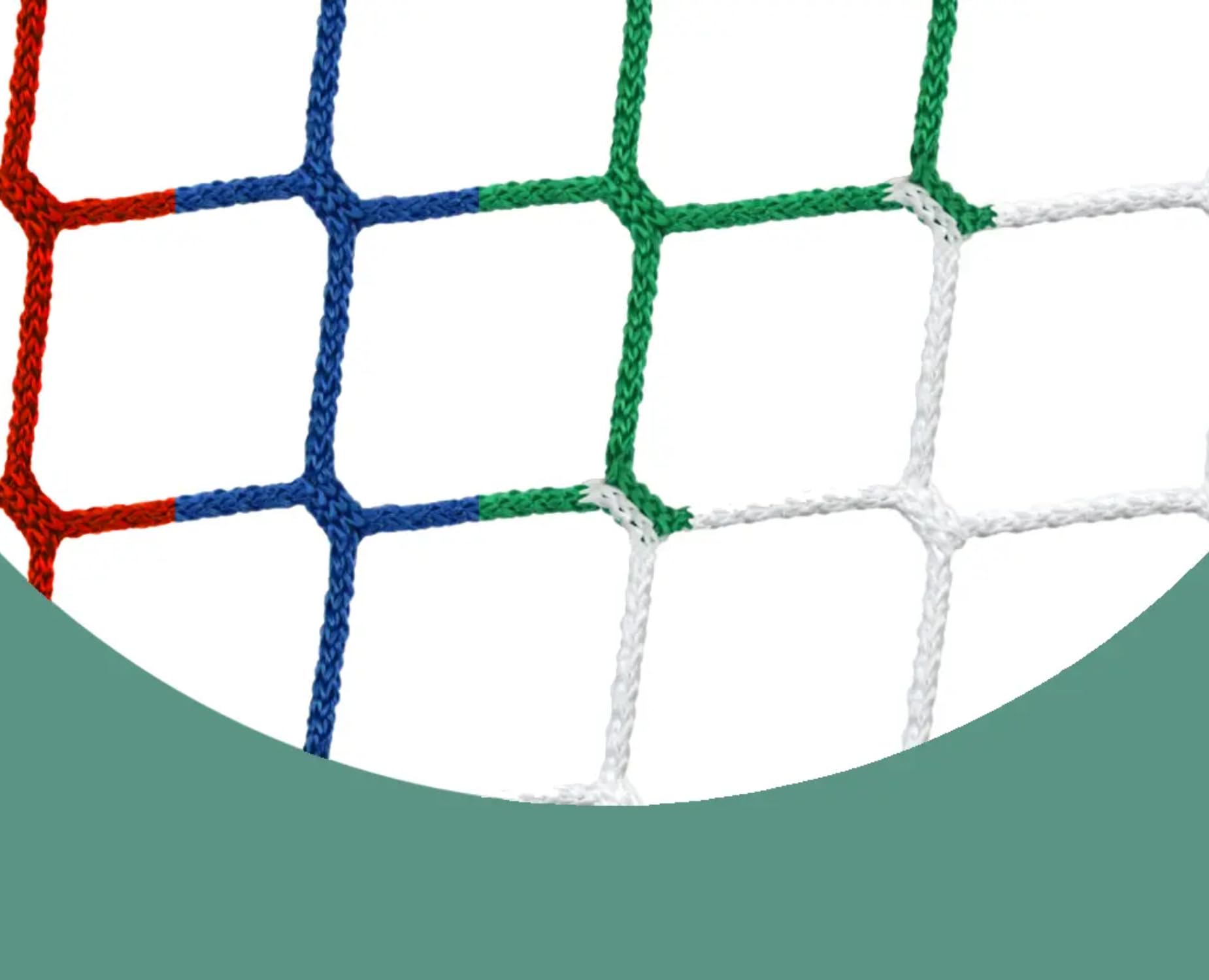 Schäper Jugend Tornetz Fußballnetz 5 x 2 m - hohe Materialstärke 4 mm PP ø - viele Größen und Farben - Made in Germany