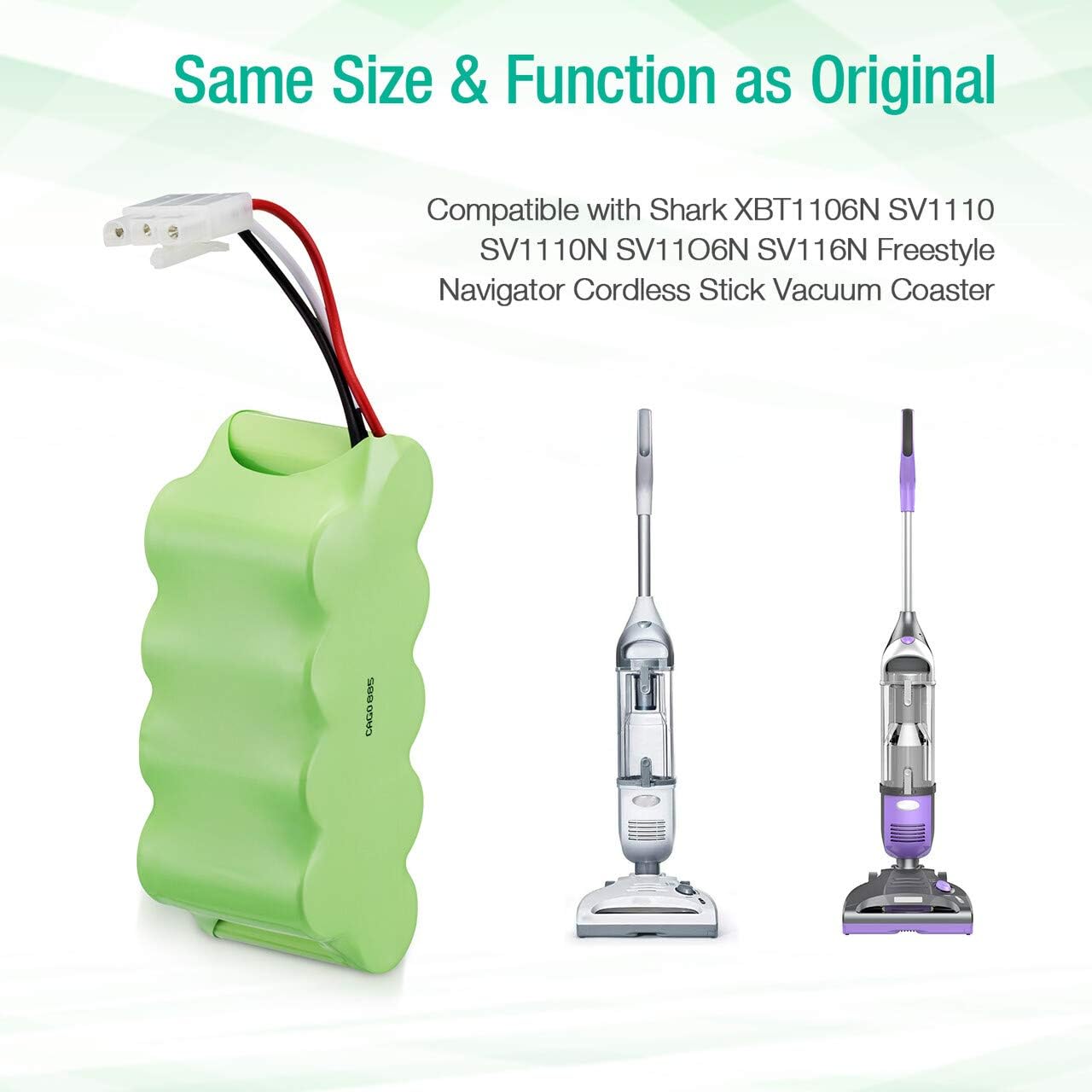 FirstPower 3.5Ah 10.8V Battery - Compatible with Shark Freestyle Navigator Cordless Stick Vacuum XBT1106N SV1110 SV1106N SV1110N SV11O6N SV116N