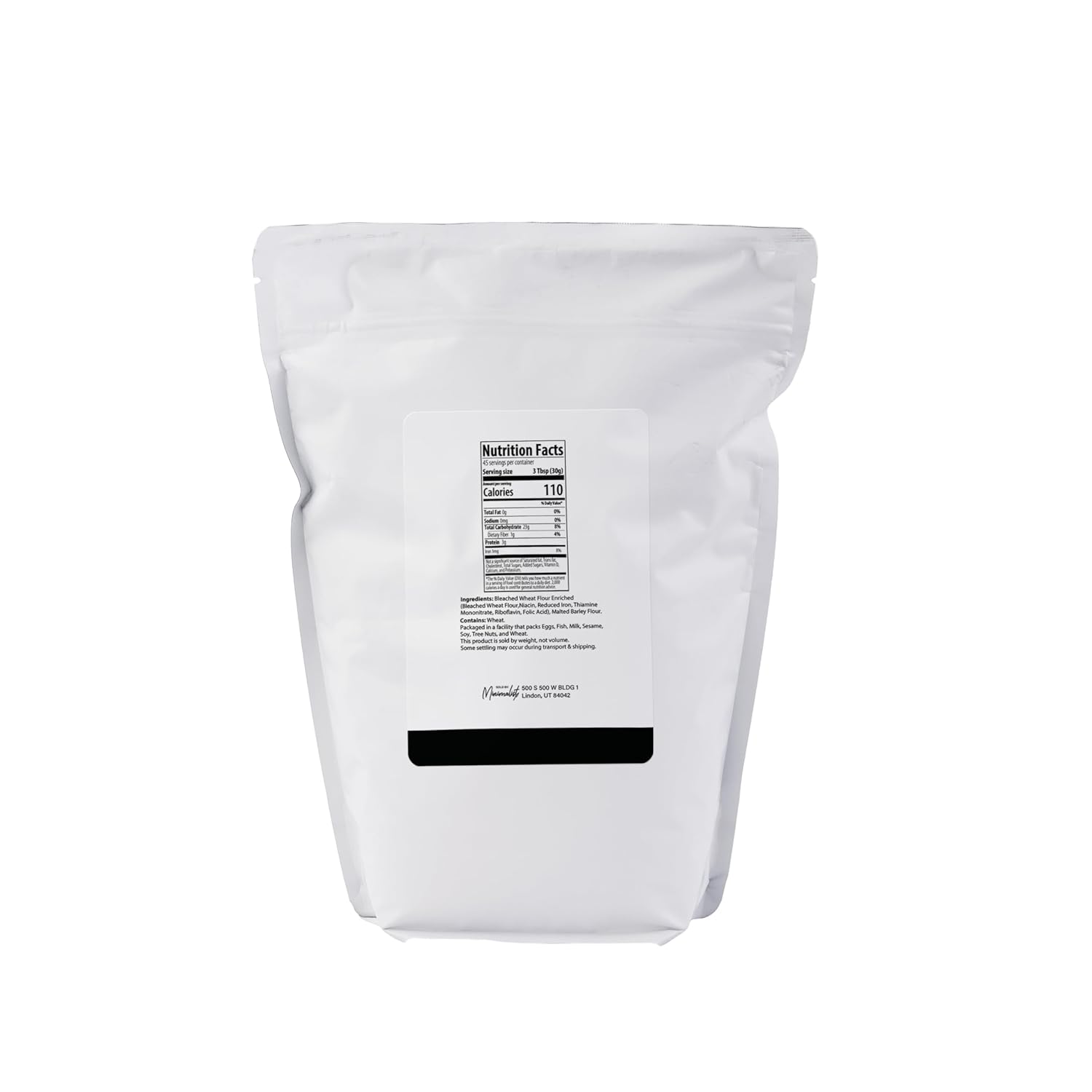 Minimalist All Purpose Flour, Ideal for Baking and Cooking, Packaged in a Refillable Bag (3 Pound) - Image 2