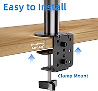 Vista 8 de H&C(hcck&Cllassp) Single Monitor Stand for 13-27" Monitors up to 17.6lbs, Adjustable Heights and Angles Monitor Arm, Desk Mount Stand with C-Clamp