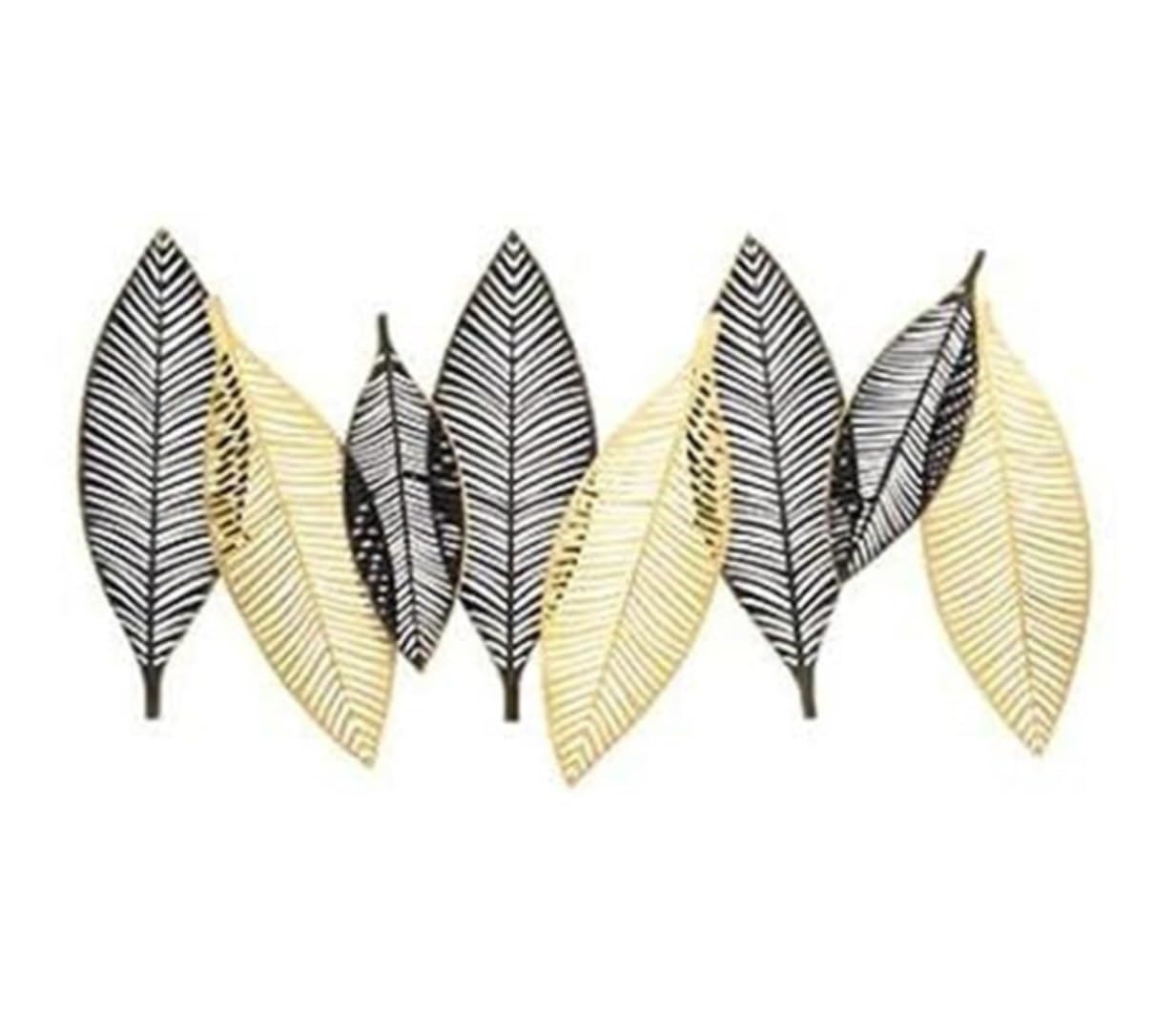 GFJHdfhE Modern Metal Wall Art Decor, Metal Wall Art Leaf Sculpture Modern Decor For Bedroom Kitchen Background Decorations Handcrafted, Entryway