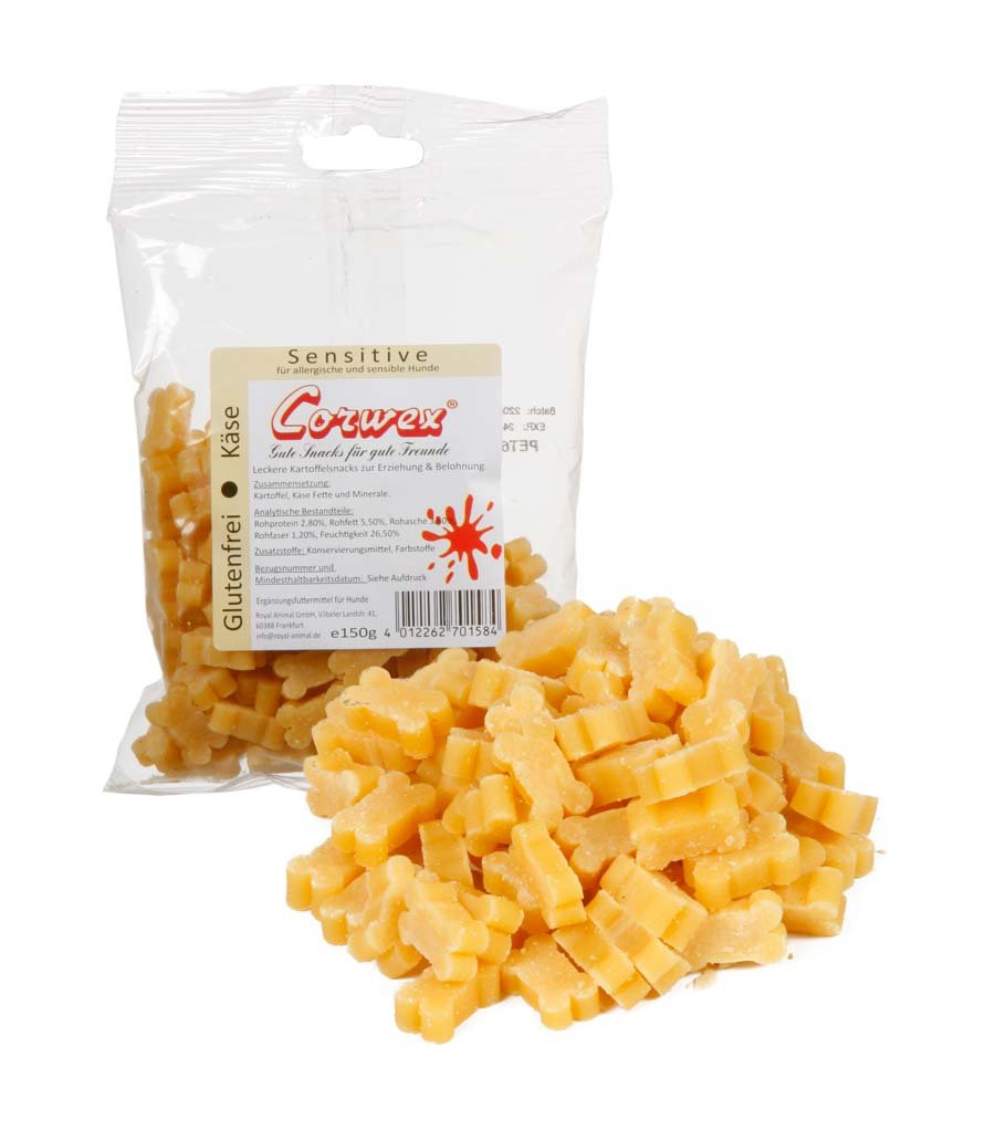 Corwex Sensitive Käse-Kartoffelknochen 165g | Hundesnack