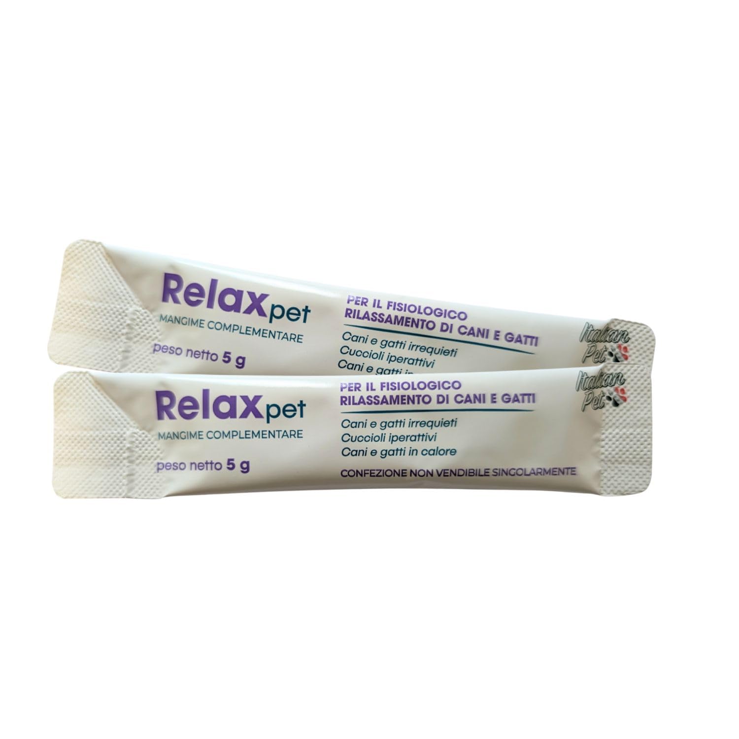 Italian Pet Relaxpet Mangime Complementare Calmante per Cani e Tranquillante per Gatti (14 Stick) con Lactium, Olio di Canapa, Triptofano, Camomilla, Valeriana e Tè Verde. Antistress per Gatti e Cani