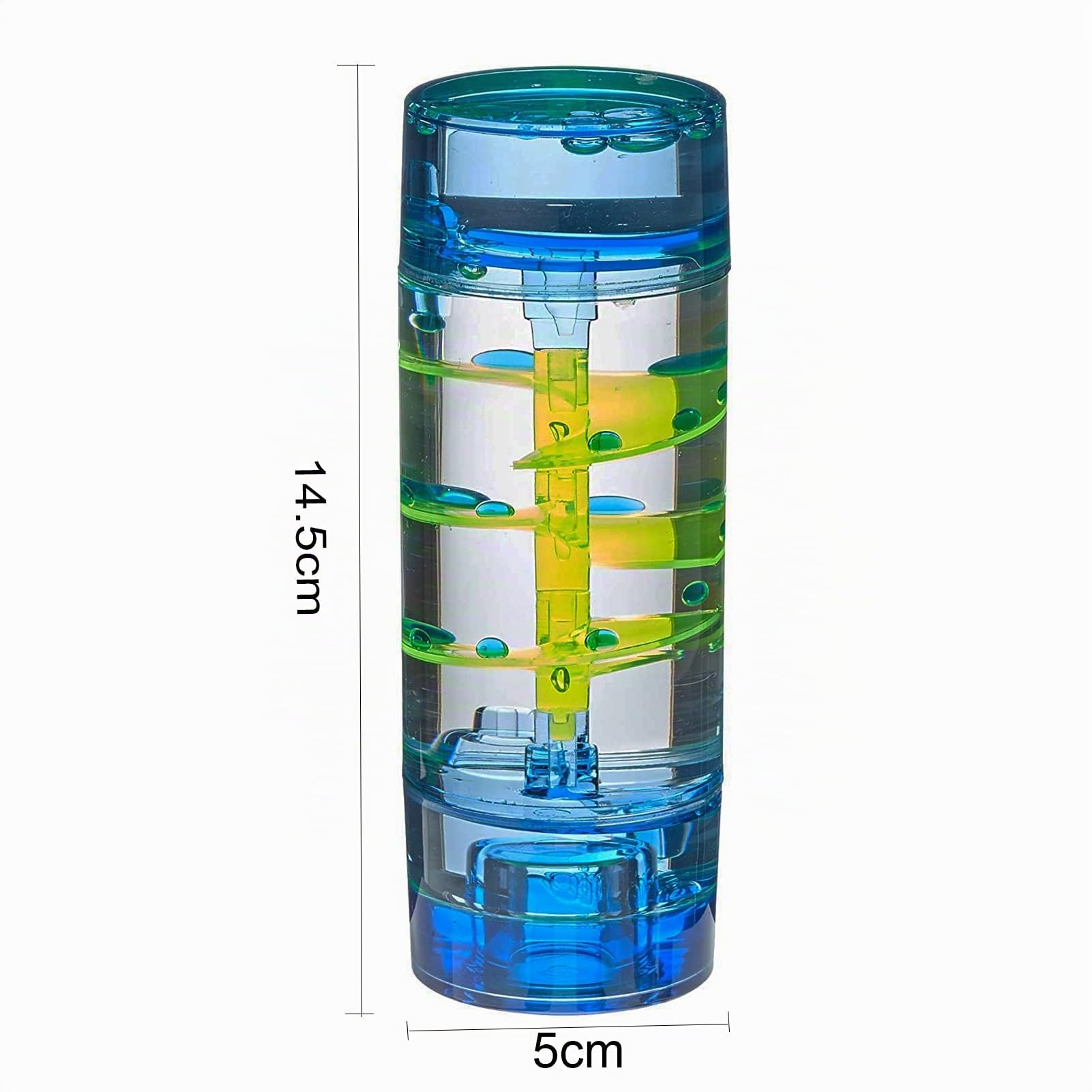 Tropfen Sanduhr Flüssig Bewegung Blasen, Hourglass Liquid Motion Timer Bubble Fidget Toy Sanduhr Dekompressionsölleck Sensorisches Spielzeug Geschenk for Kinder und Erwachsene