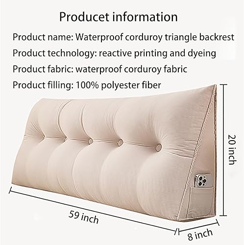 Miniatura 6 de Almohada de cuña para cabecero, almohadas decorativas para cabecera de cama, almohada de lectura, almohada de cuña de lujo, almohada de cabecera