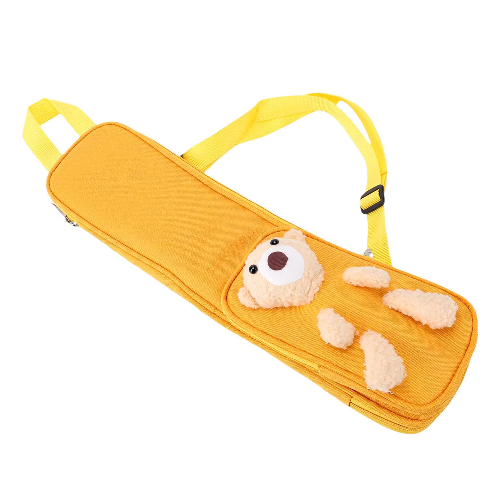Ejoyous Porta Bacchette per 6 Paia, Motivo Orso in Tessuto Oxford (YELLOW)