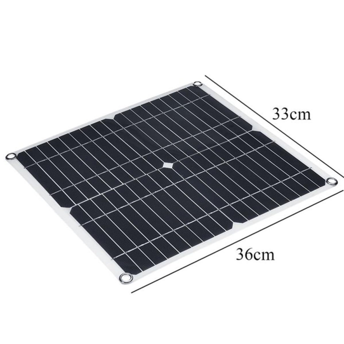 Pannello Solare Flessibile 20w Nero con Controller 20a