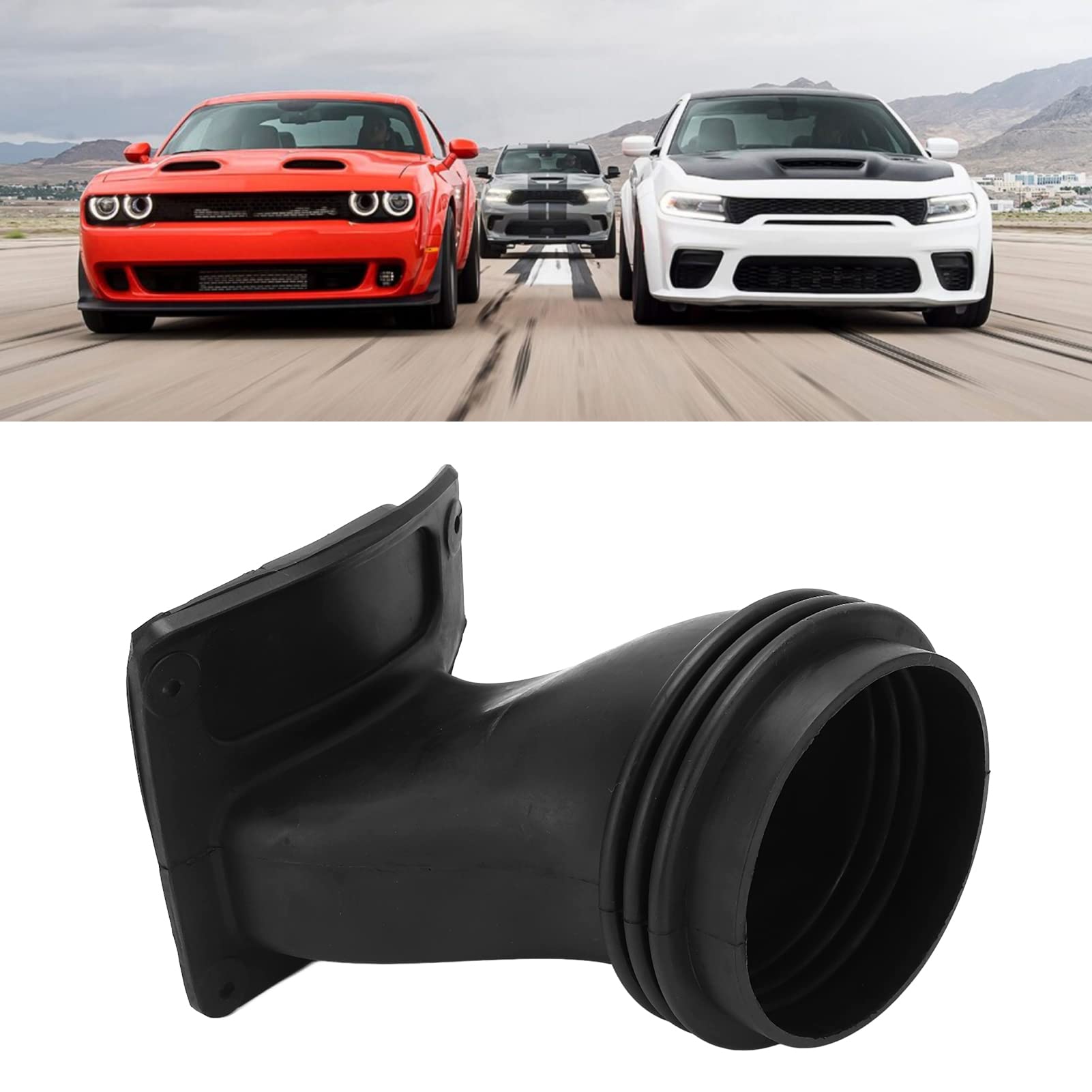 Amazon | インテークヘッドランプ エア インテーク ダクト丨Qiilu