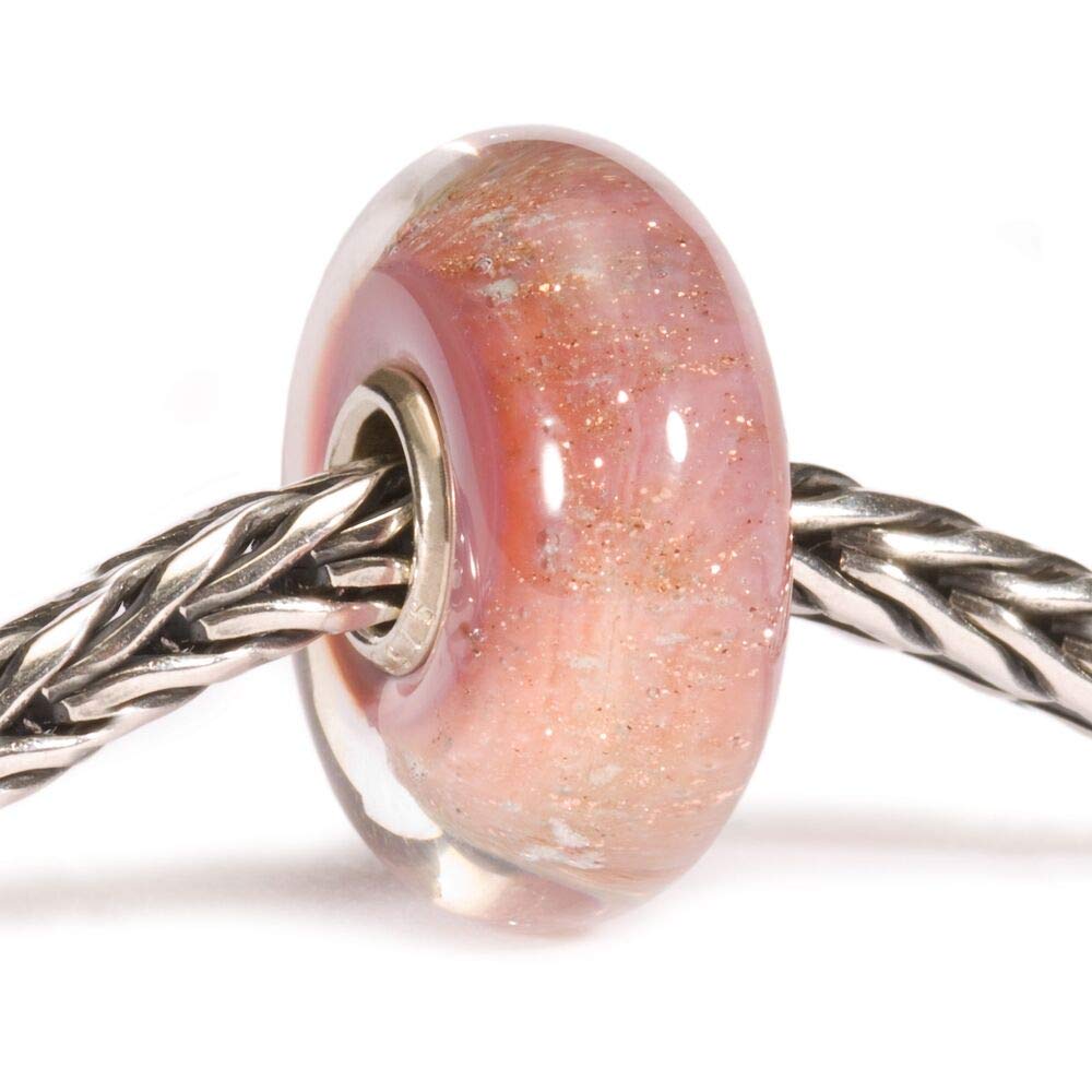 Trollbeads Damen-Bead Pink Desert 925 Silber Glas - TGLBE-10254