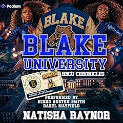 Blake University Audiolibro Por Natisha Raynor arte de portada