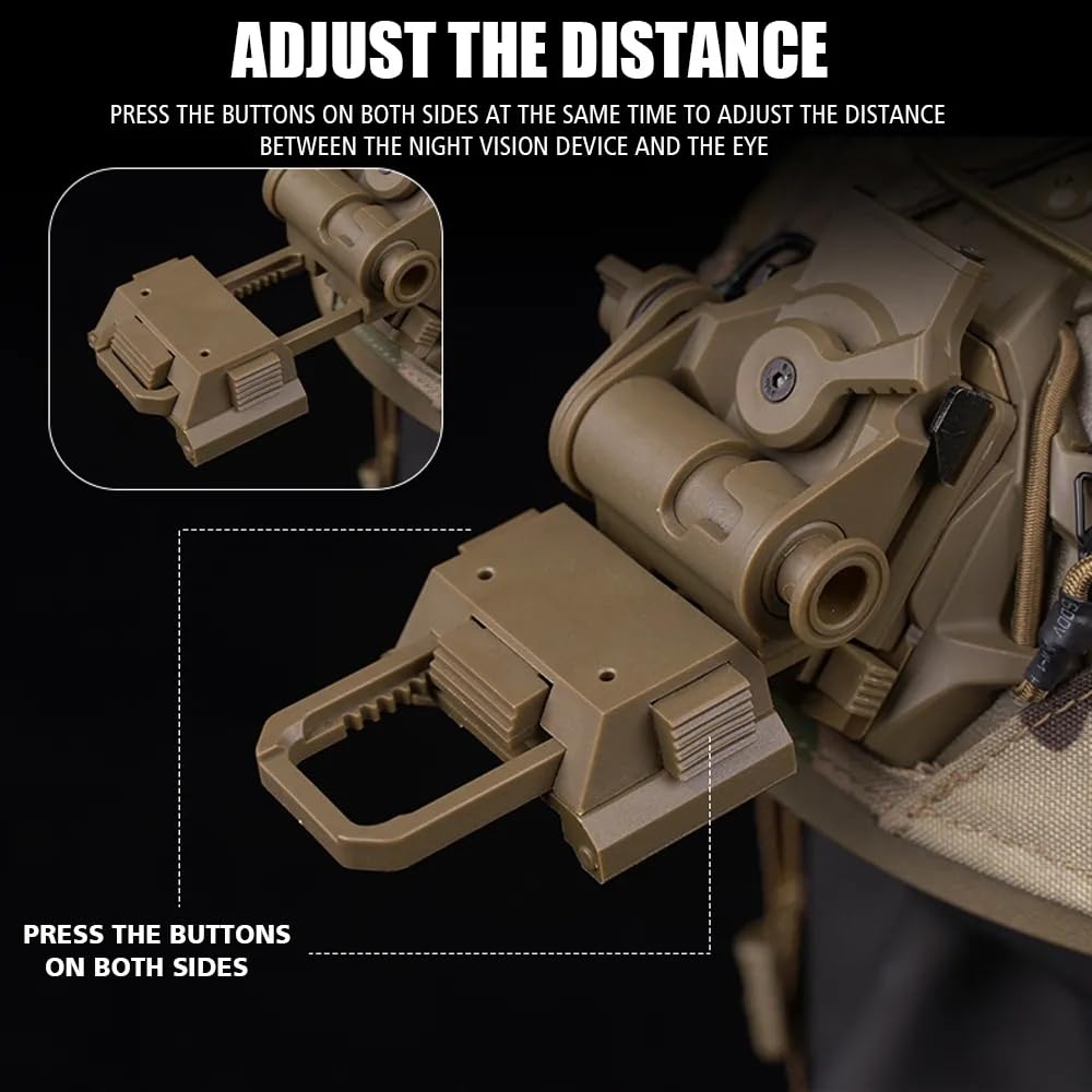 ACEXIER L4G24 NVG Montaggio Metallo per PVS15 PVS18 PGPNVG18 Visione Notturna Occhiali Tattici Militari da Caccia Paintball Airsoft Ops Casco Veloce