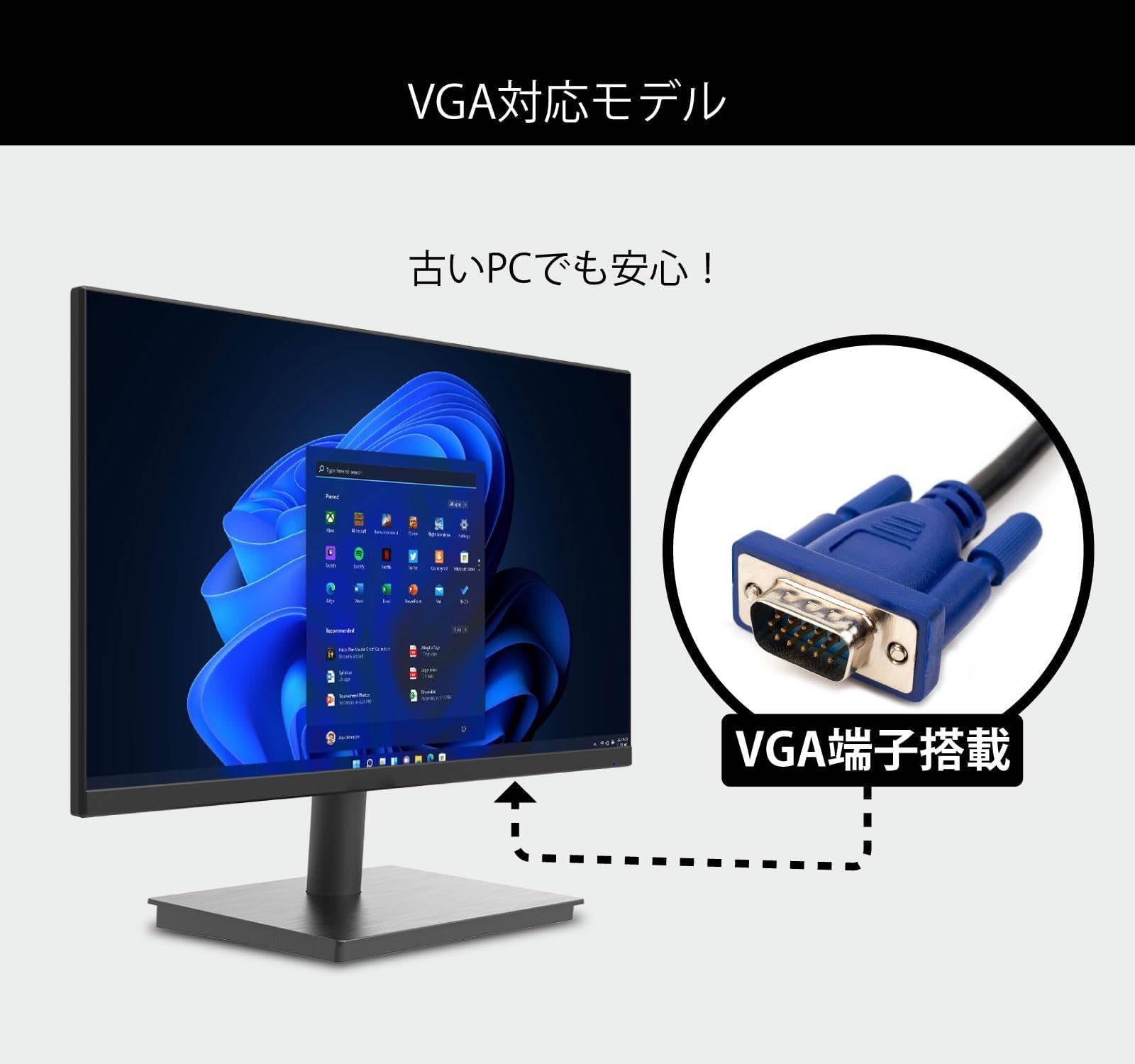 Amazon.co.jp: 23.8インチ フルHD IPS モニター 144Hz HDMI/VGA 最長 5