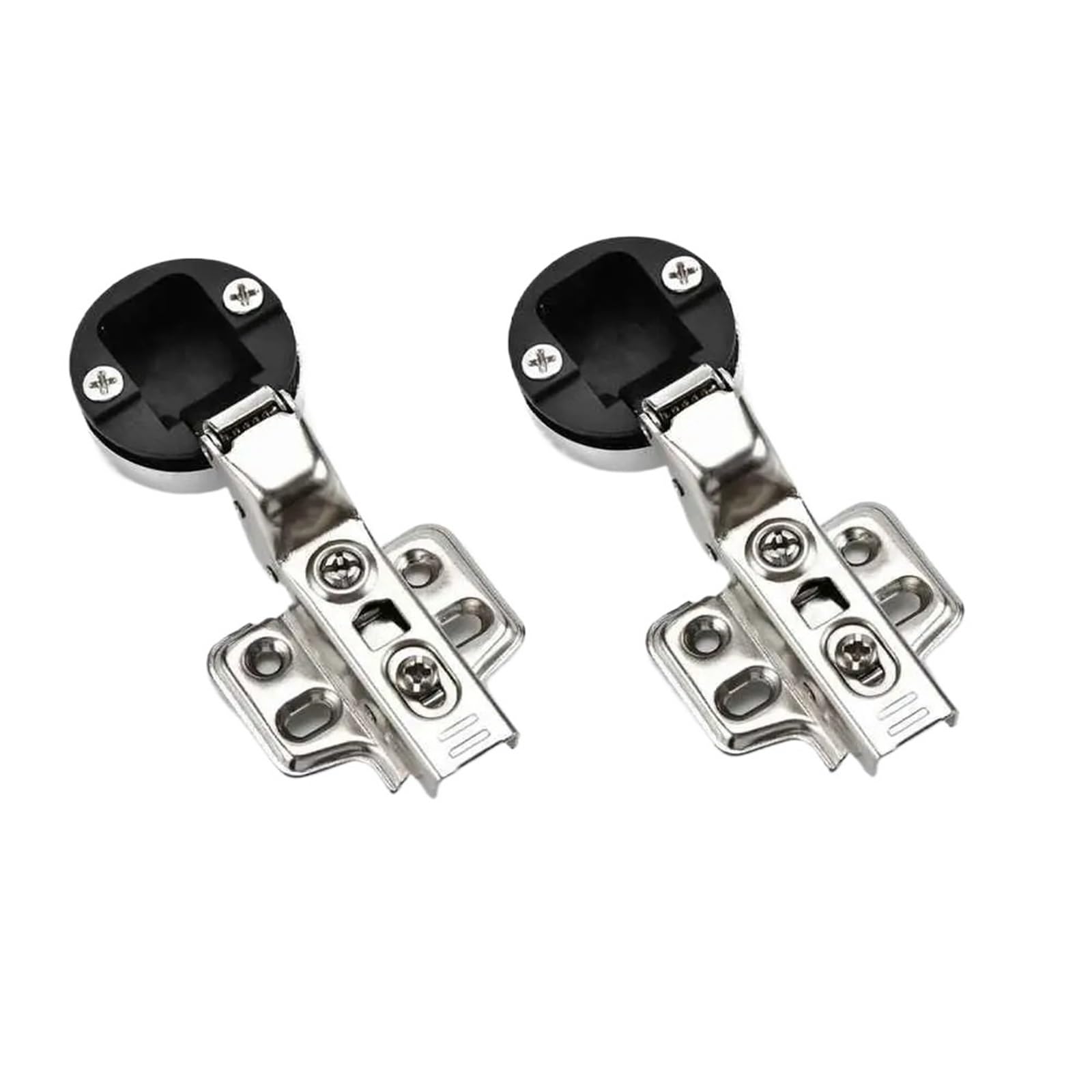 2Pcs 26mm Glass Door Hinge Cabinet Door Hinge(Big Bend)