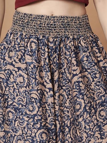Image of KZULLY | Palazzo for Women | Solid & Printed | Stylish Wide-Leg | Comfortable Elastic Waist Bottomwear